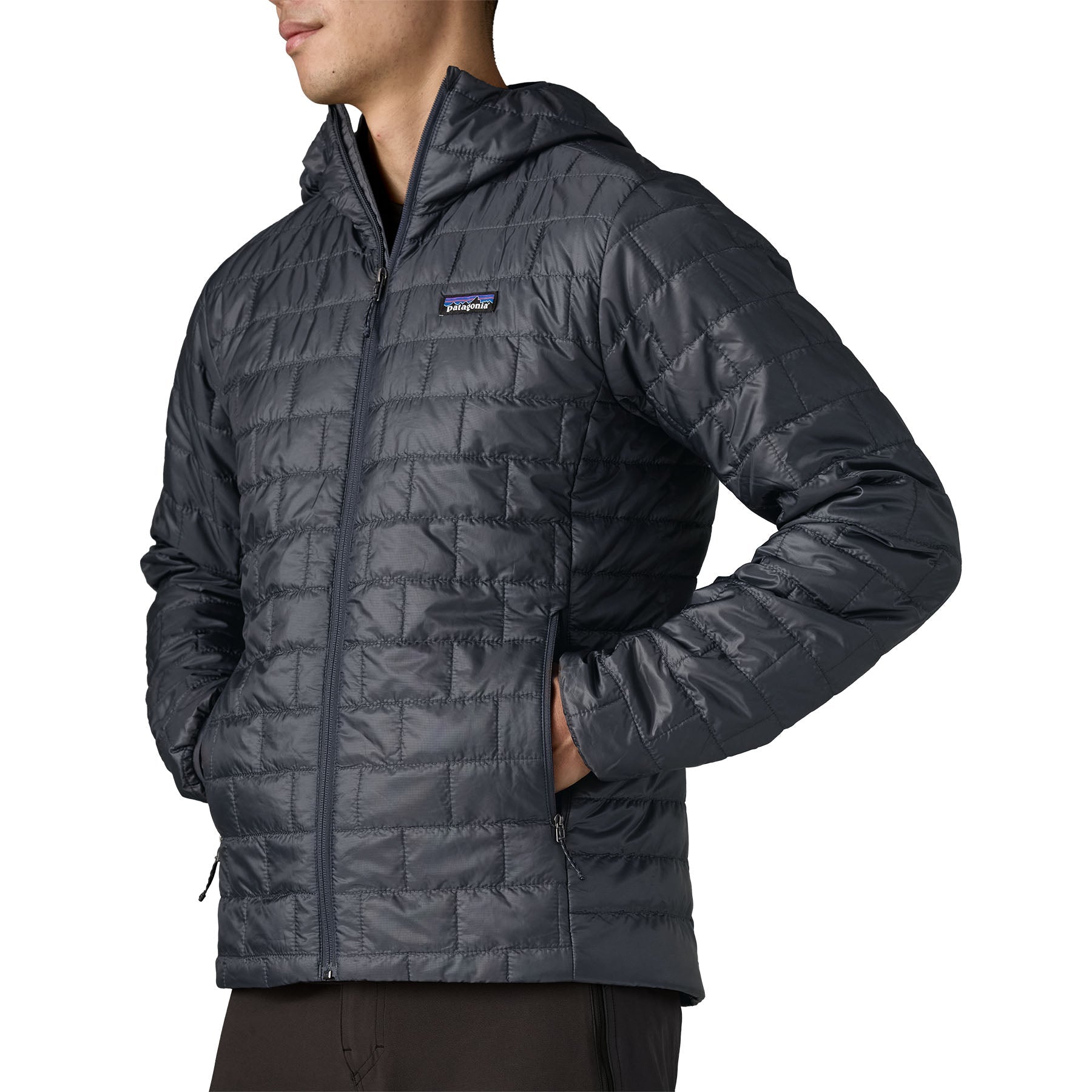 Men's Nano Puff® Hoody in Smolder Blue | Patagonia Bend