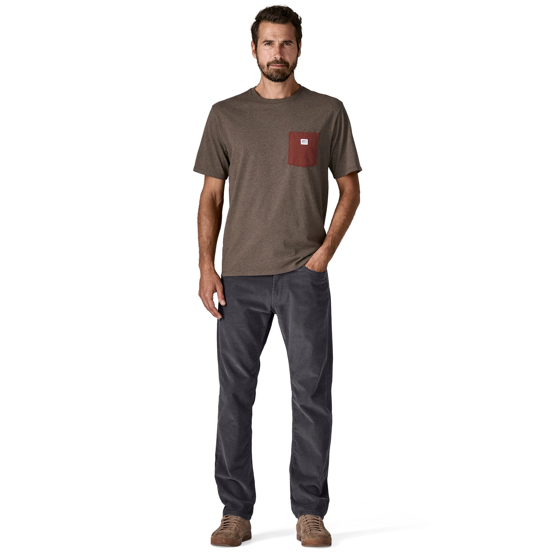 Men's Organic Cotton Corduroy Jeans - Regular in Coriander Brown | Patagonia Bend
