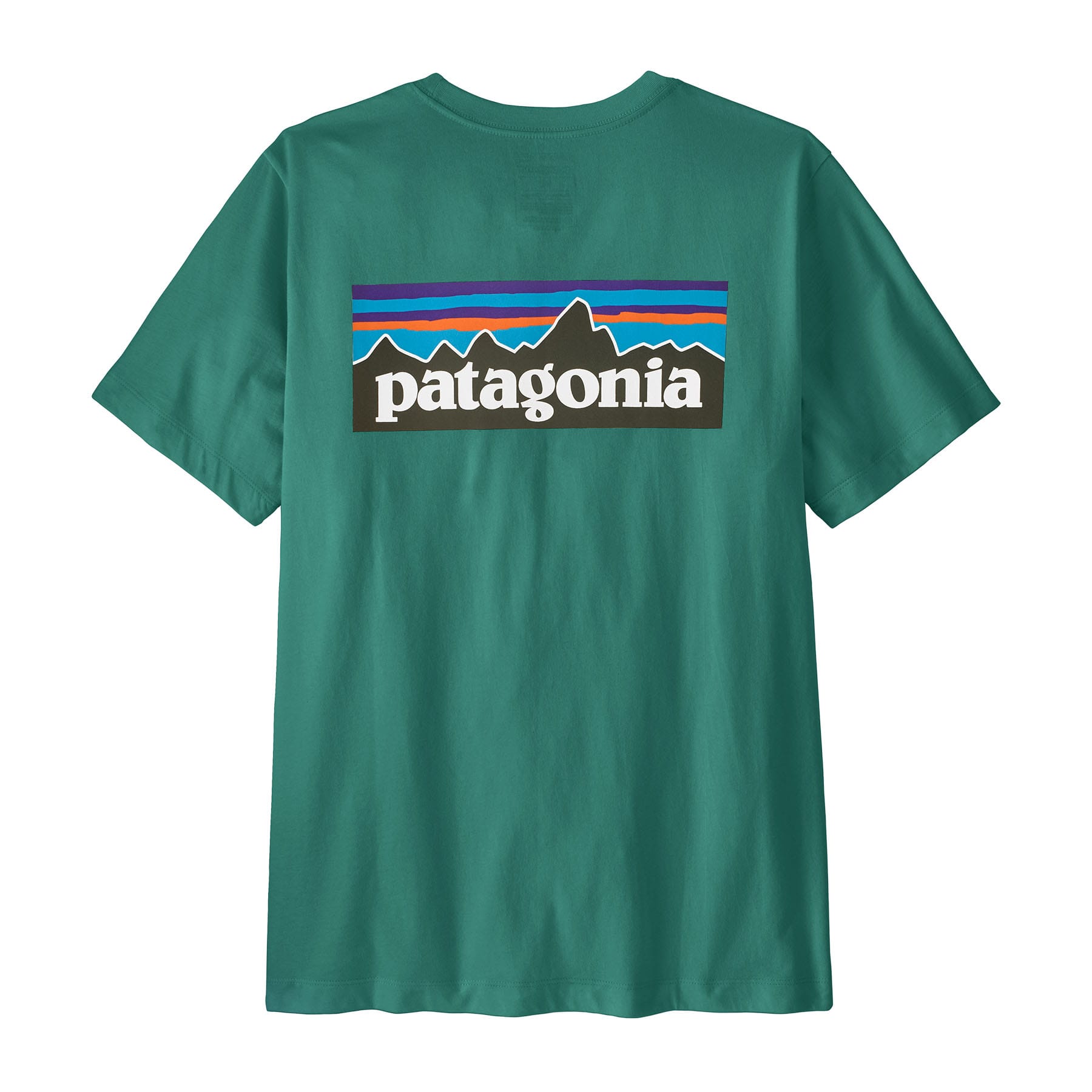 Men's P - 6 Logo T-Shirt in Gem Green | Patagonia Bend