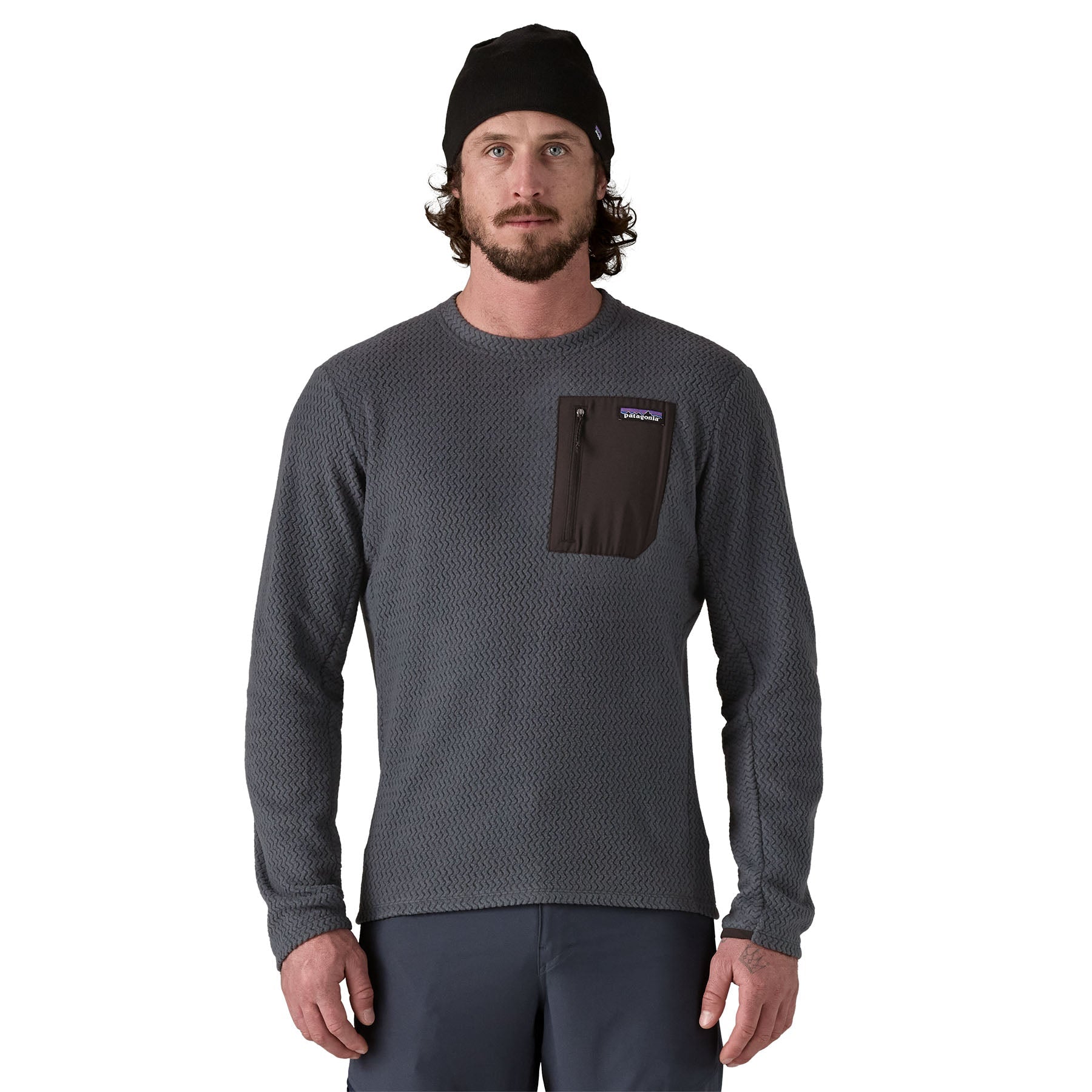 Men's R1® Air Crew in Smolder Blue | Patagonia Bend
