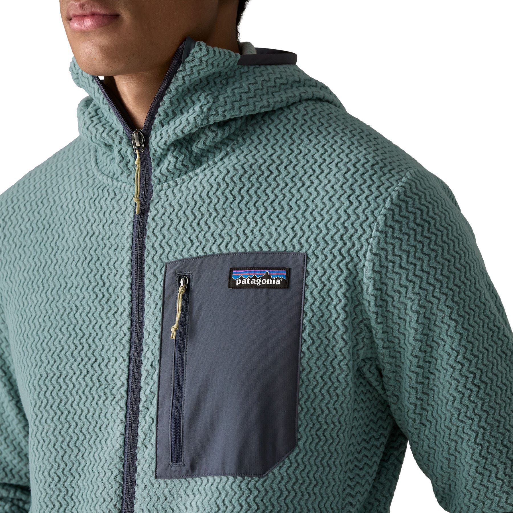 Men's R1® Air Full - Zip Hoody in Blue Sage | Patagonia Bend