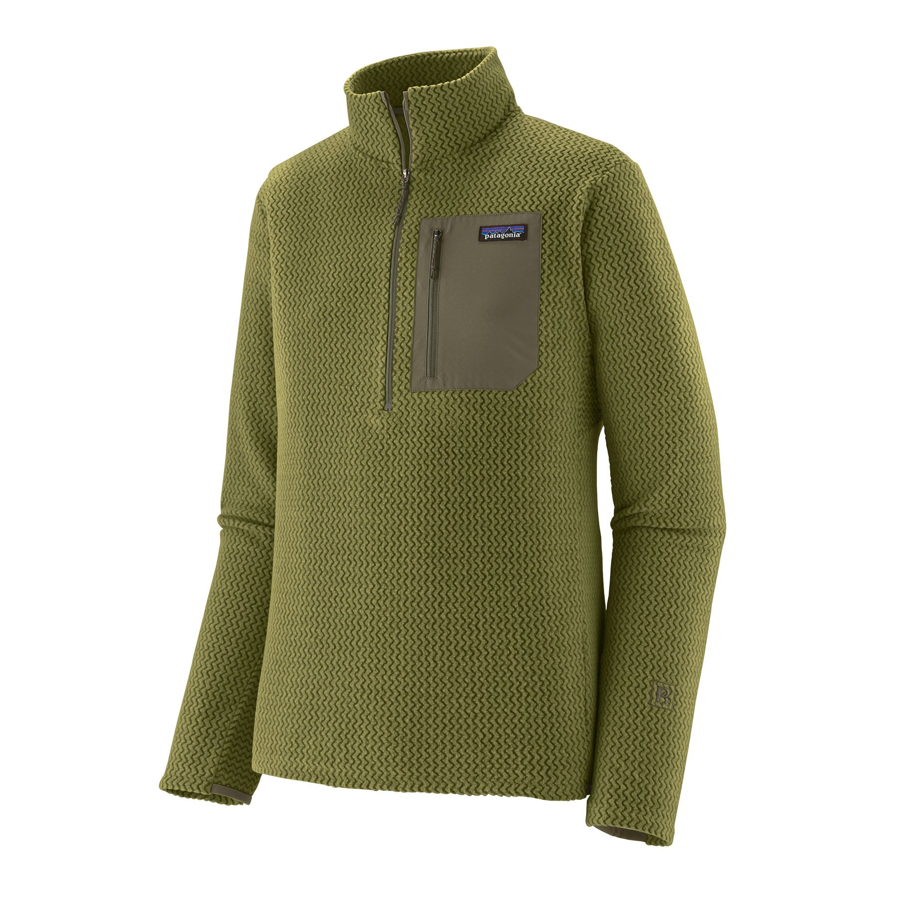 Men's R1 Air Zip Neck in CAPER GREEN | Patagonia Bend