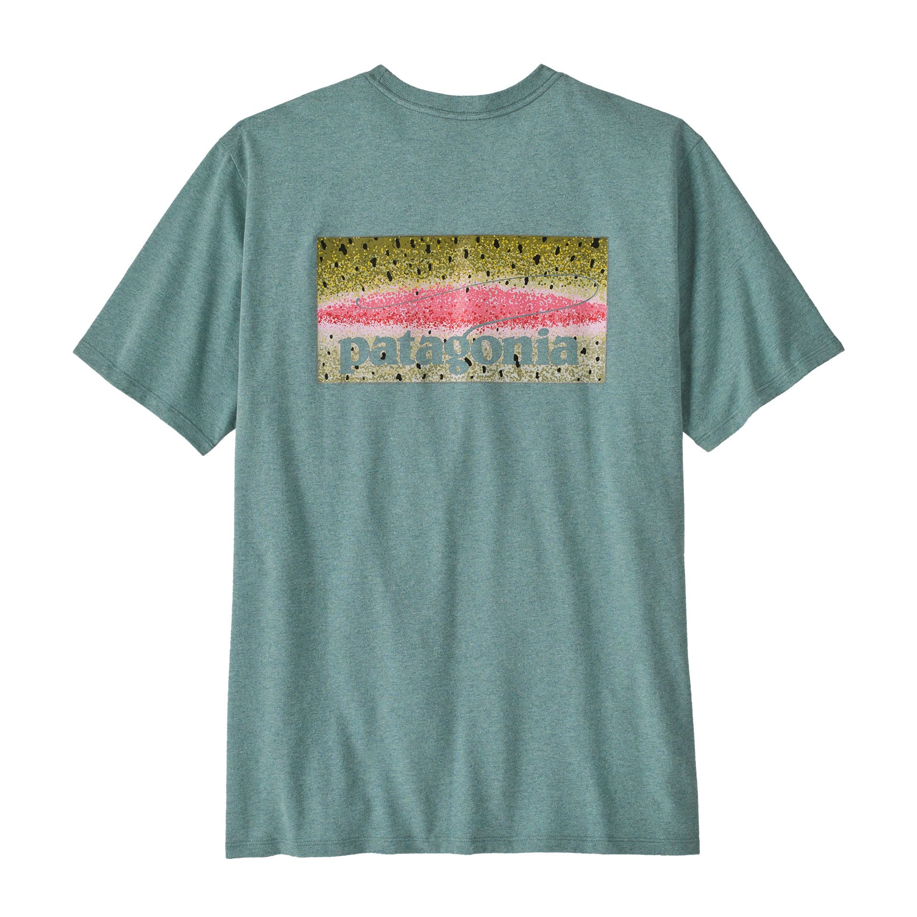Men's Take a Stand Responsibili - Tee in Rainbow Run: Blue Sage | Patagonia Bend