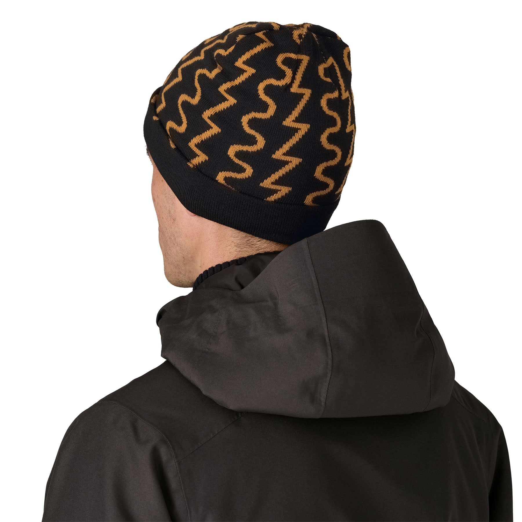 PowSlayer Beanie in Fresh Tracks: Black | Patagonia Bend