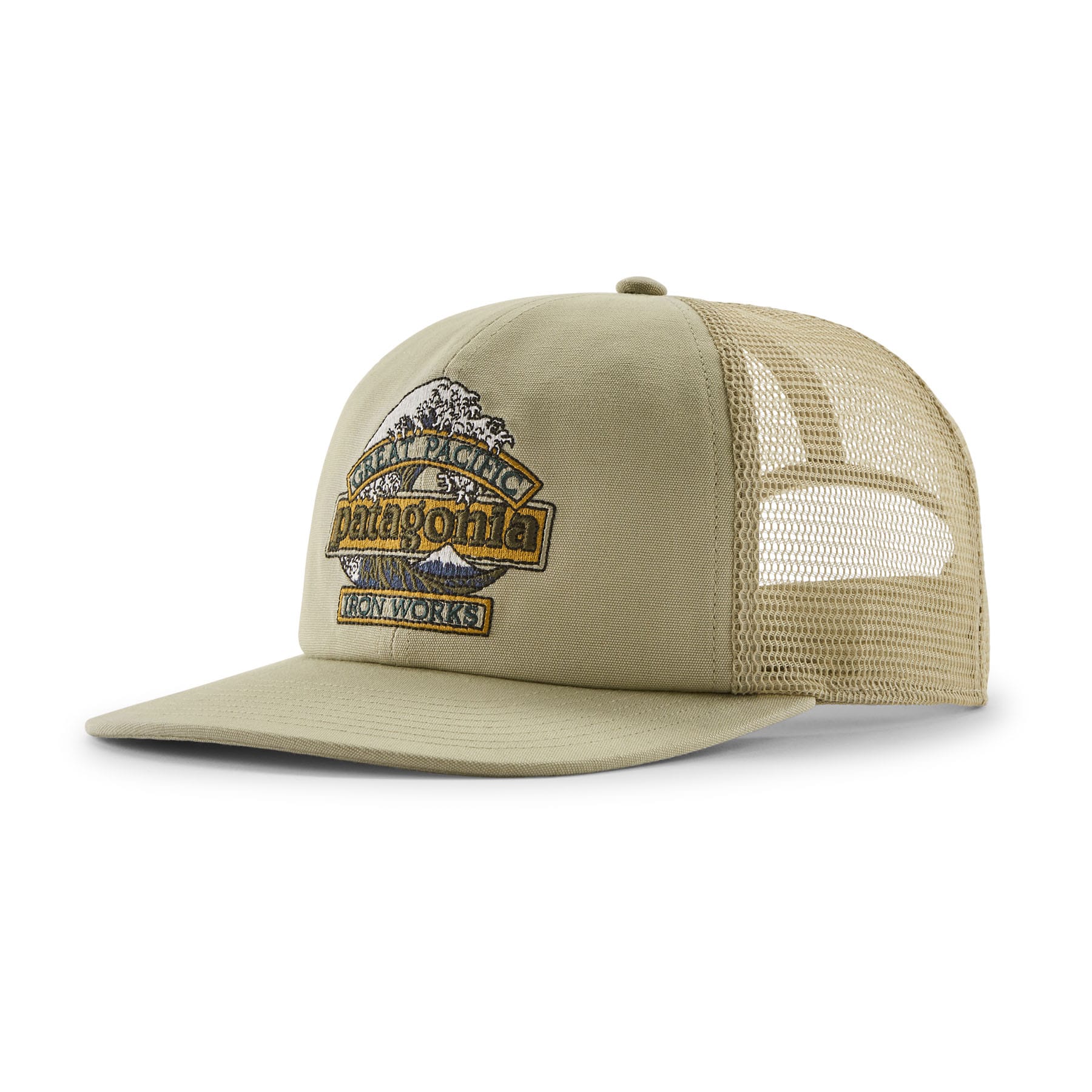 Relaxed Trucker Hat in Great Waves: Weathered Stone | Patagonia Bend