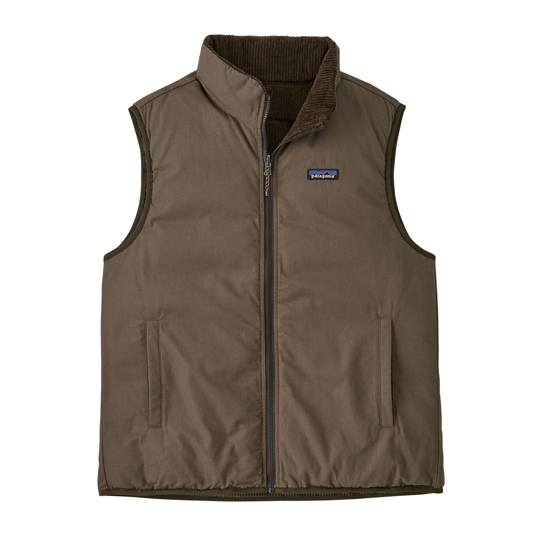 Reversible Cotton Down Vest in Marlow Brown | Patagonia Bend
