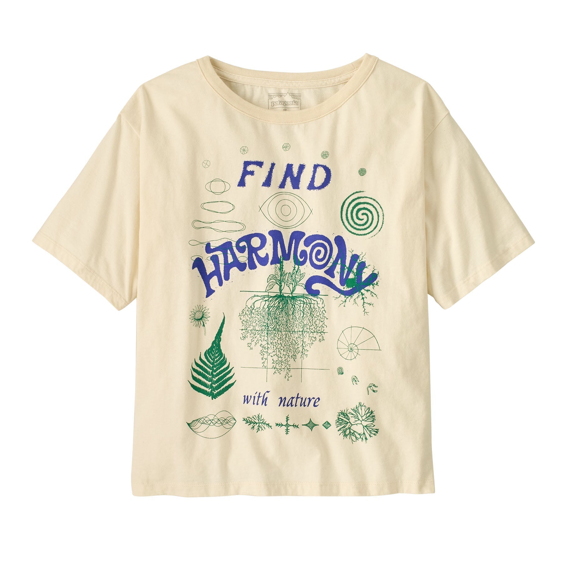 Women's Balance Easy Cut Organic T-Shirt in Find Harmony: Undyed Natural | Patagonia Bend
