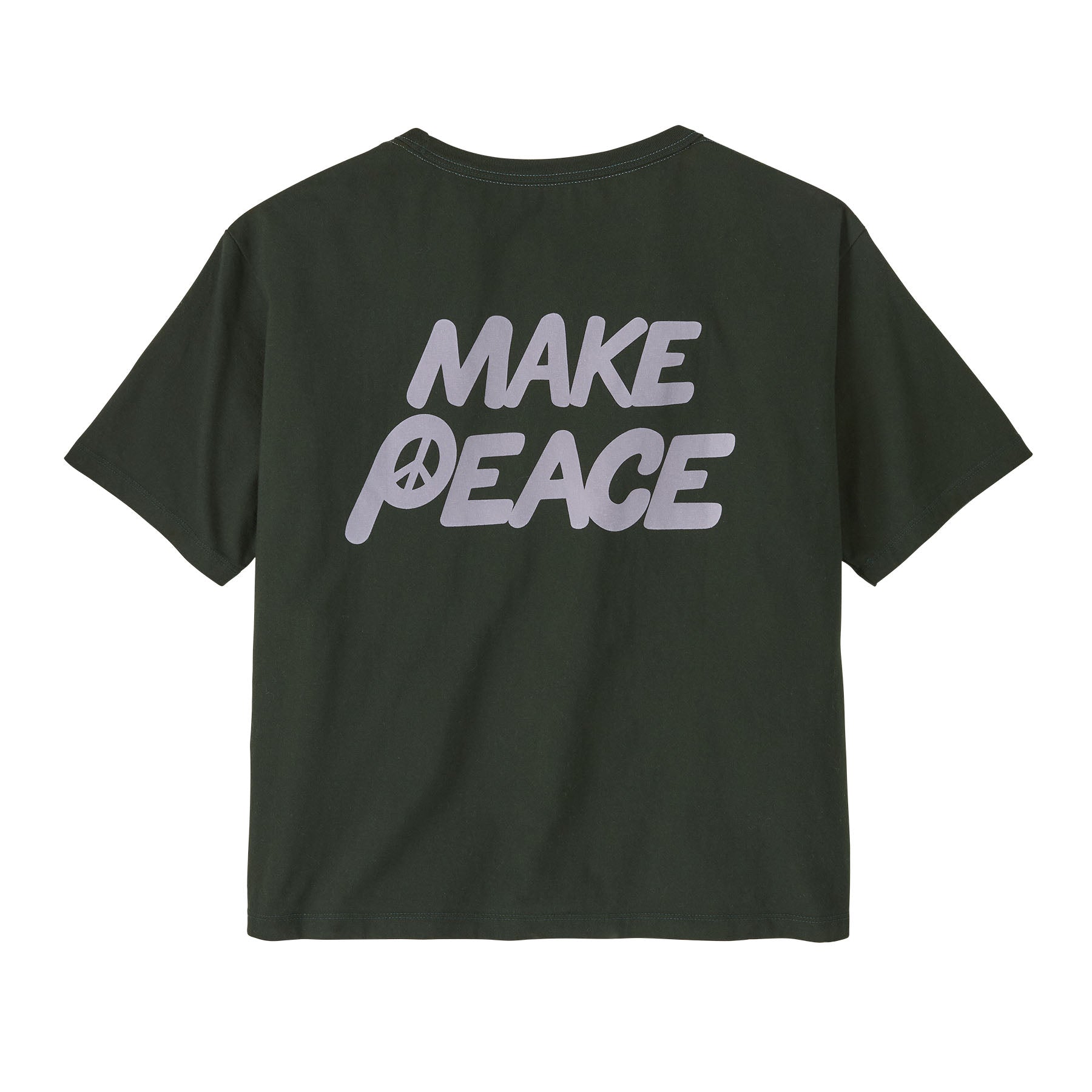 Women's Balance Easy Cut Organic T-Shirt in Peace Seeds: Old Growth Green | Patagonia Bend