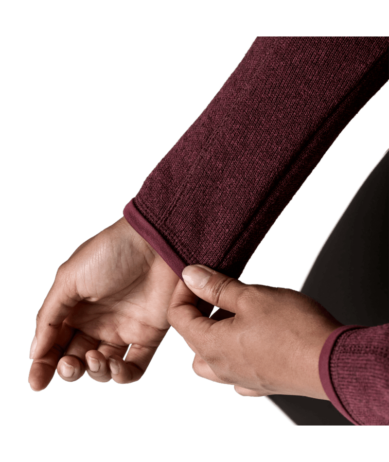 Women's Better Sweater Jacket in Berry Fig | Photo 8 | Patagonia Bend