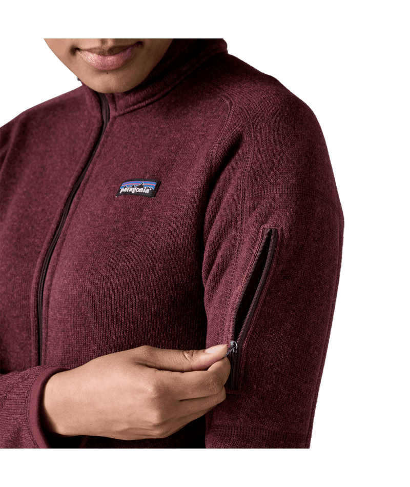 Women's Better Sweater Jacket in Berry Fig | Photo 9 | Patagonia Bend