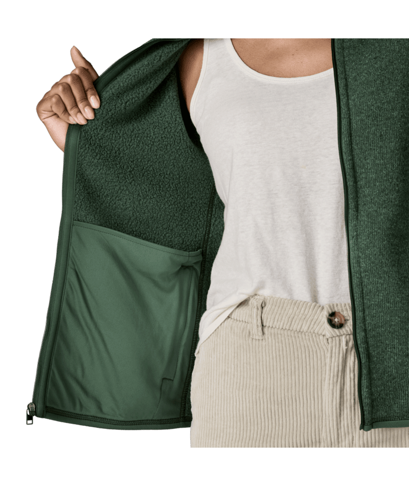 Women's Better Sweater Jacket in Canopy Green | Photo 13 | Patagonia Bend