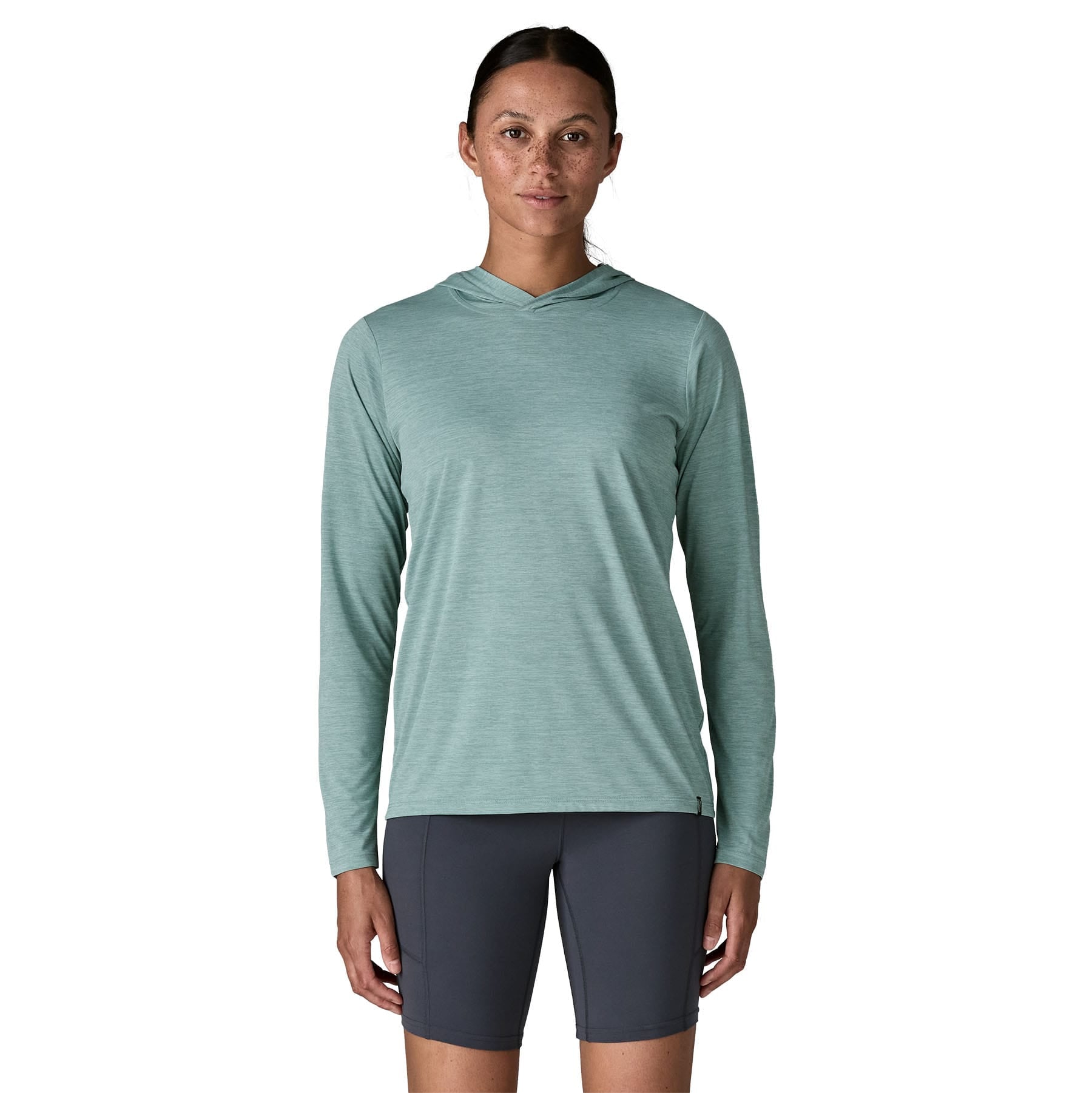 Women's Capilene® Cool Daily Hoody in Thermal Blue - Light Thermal Blue X - Dye | Patagonia Bend