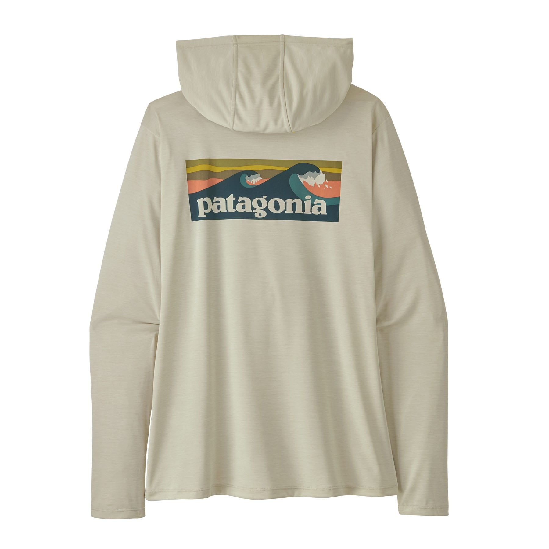 Women's Capilene® Cool Daily Hoody - Boardshort Logo in Dyno White | Patagonia Bend