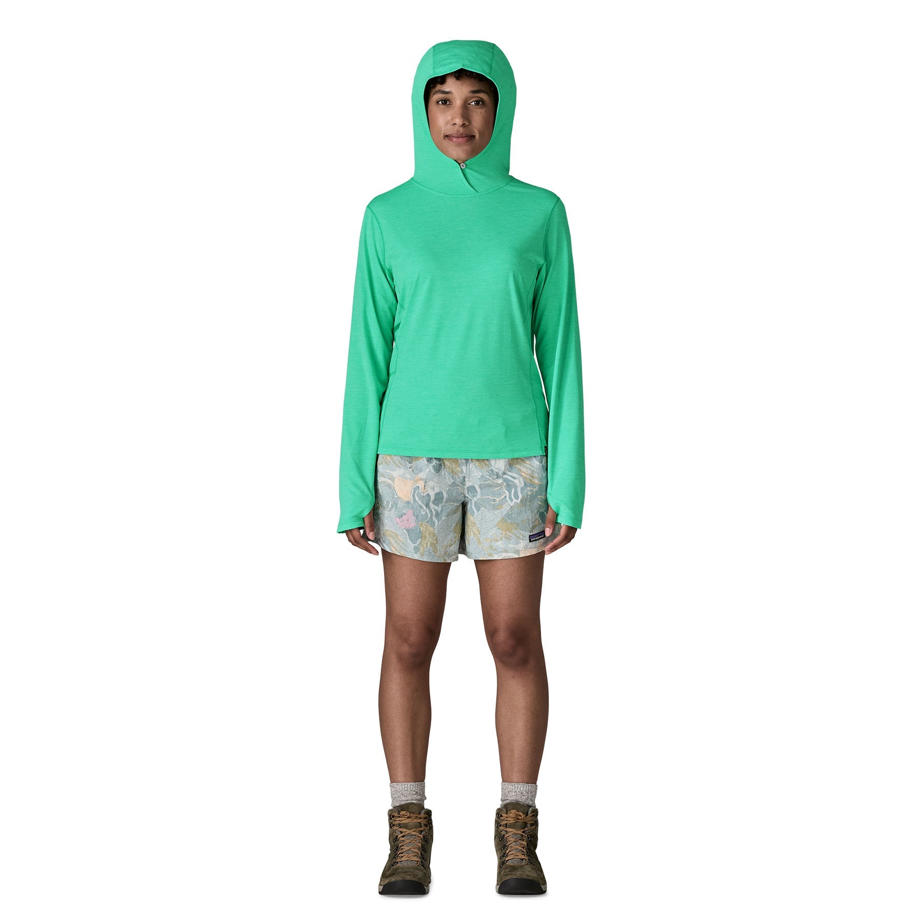 Women's Capilene® Cool Sun Hoody in Aqua Stone - Early Teal X - Dye | Patagonia Bend