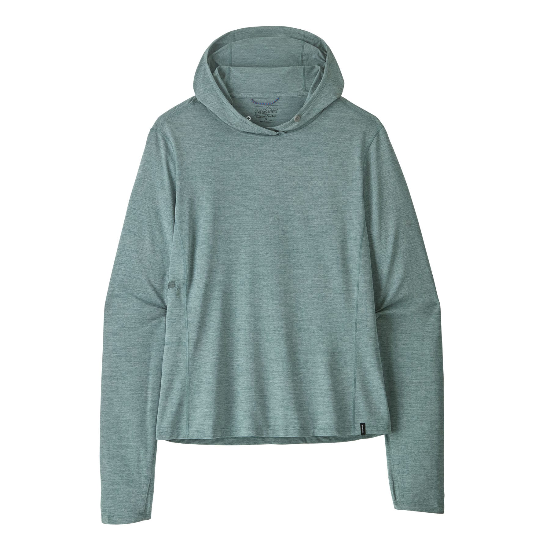 Women's Capilene® Cool Sun Hoody in Nouveau Green - Blue Sage X - Dye | Patagonia Bend