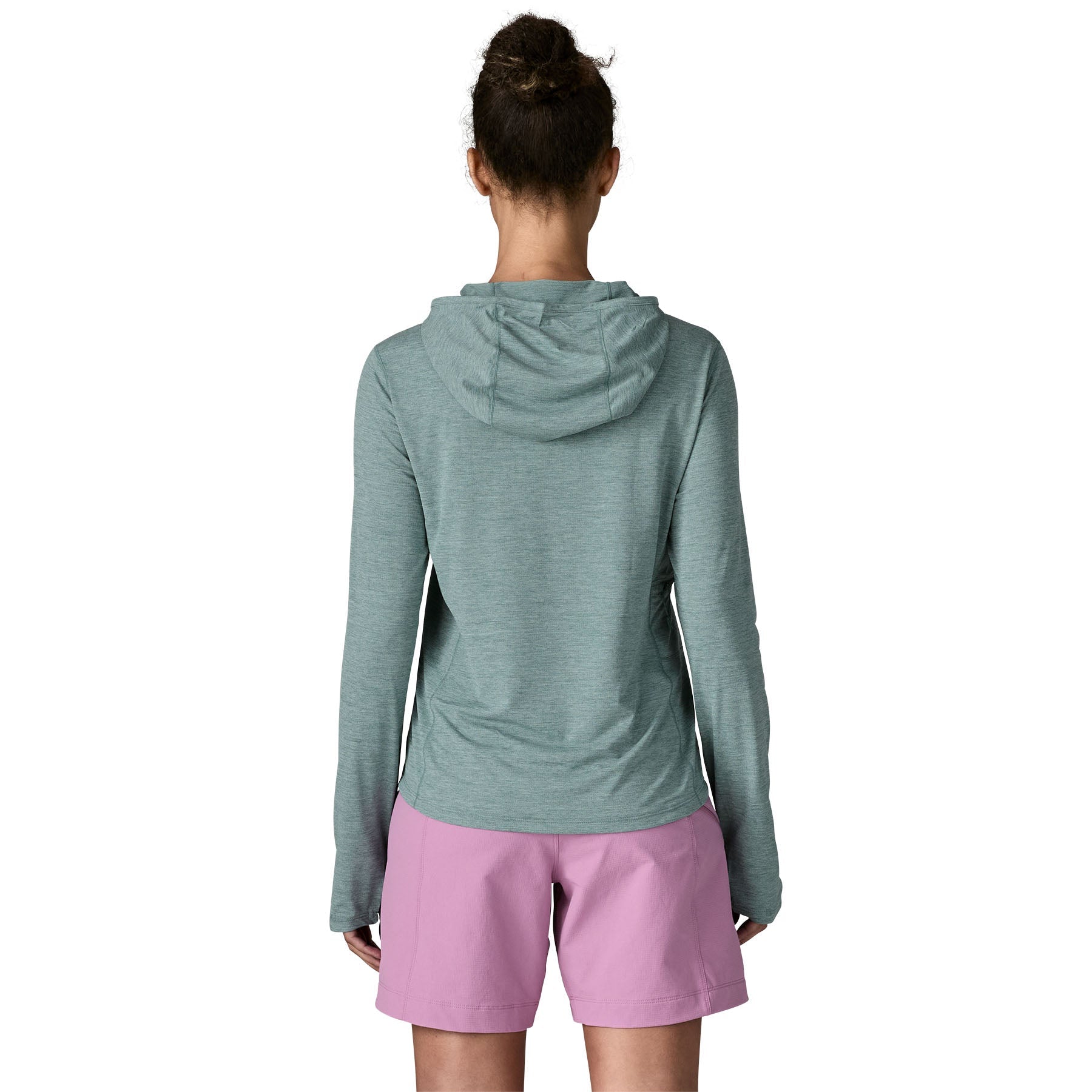 Women's Capilene® Cool Sun Hoody in Nouveau Green - Blue Sage X - Dye | Patagonia Bend