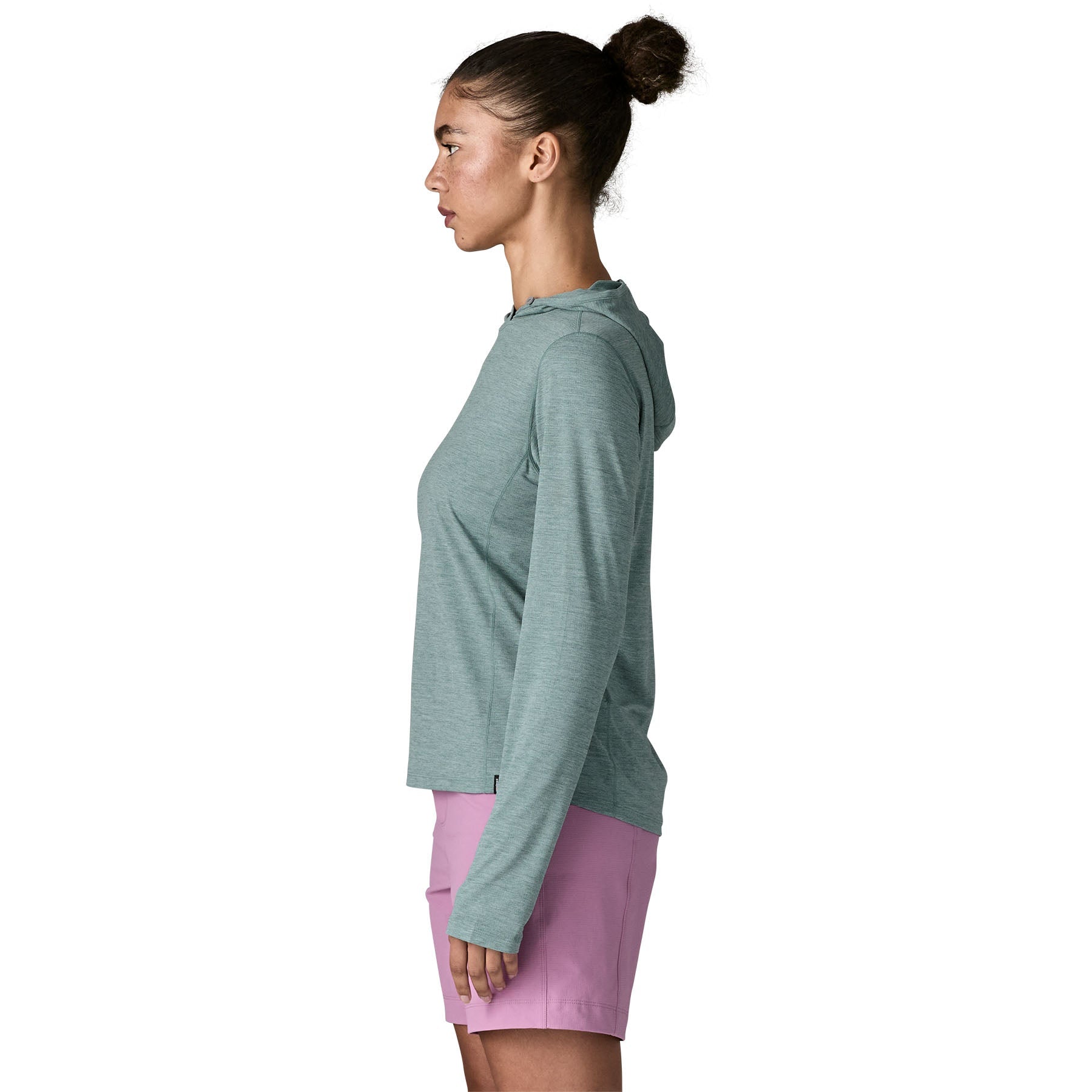 Women's Capilene® Cool Sun Hoody in Nouveau Green - Blue Sage X - Dye | Patagonia Bend