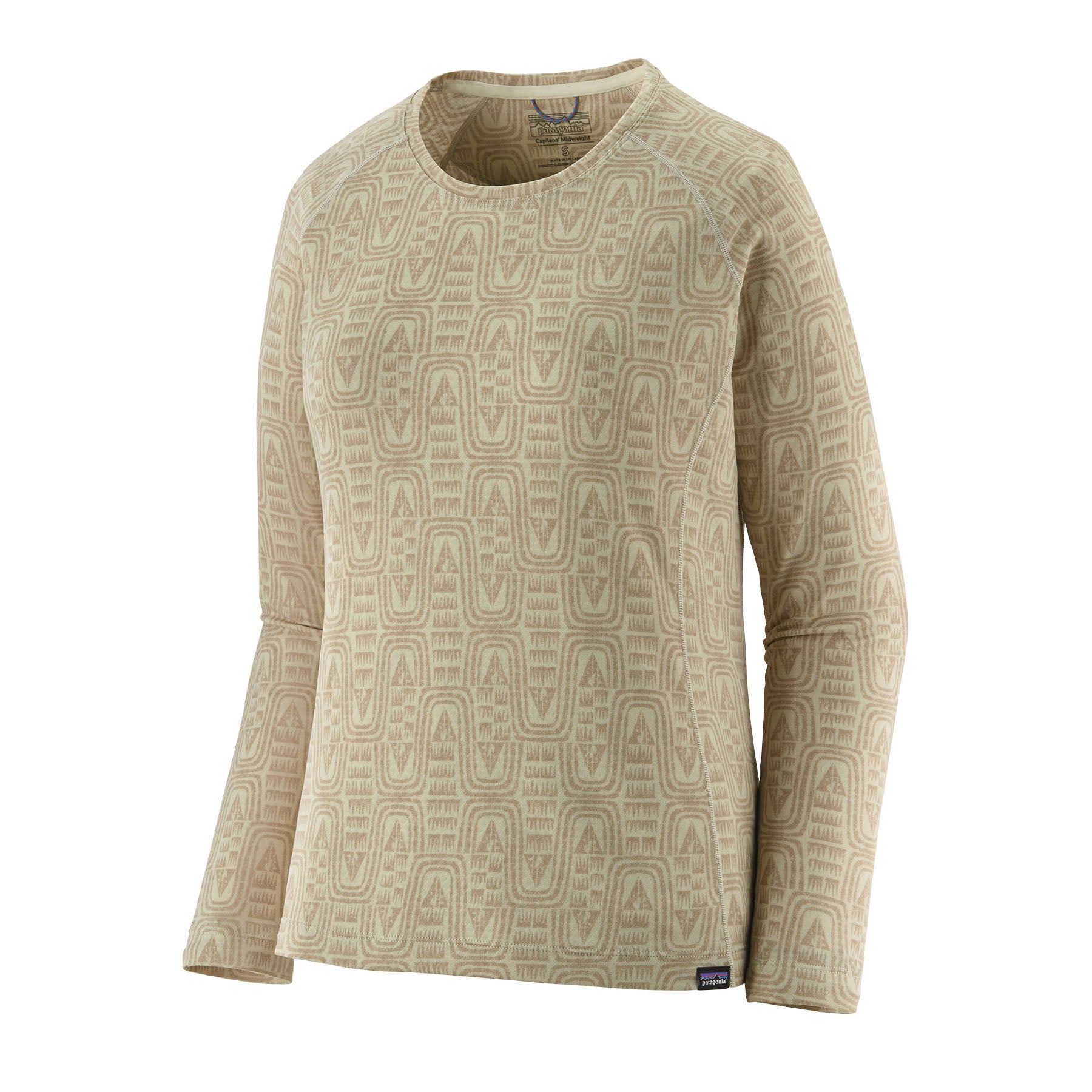 Women's Capilene Midweight Crew in Flow: Dyno White | Patagonia Bend