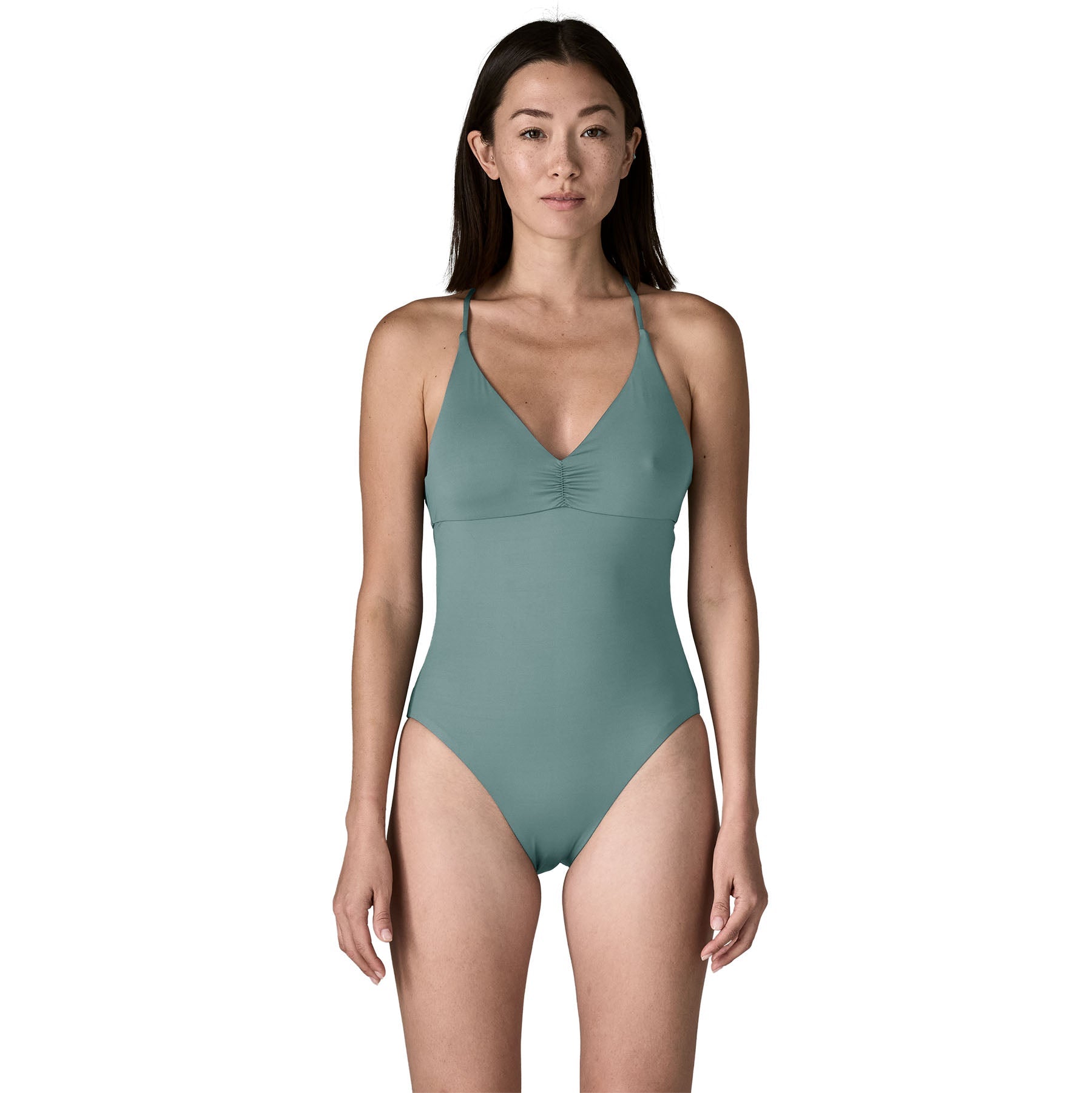Women's Cross Shore One - Piece Swimsuit in Blue Sage | Patagonia Bend