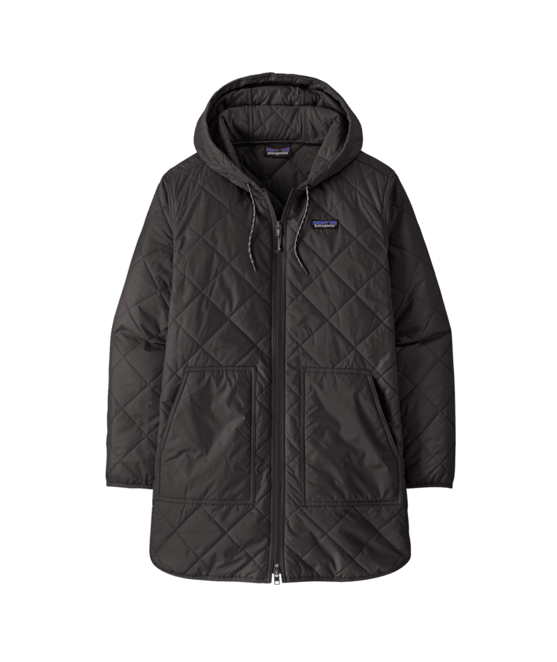 Women's Diamond Quilted Parka in BLACK W/BLACK | Patagonia Bend
