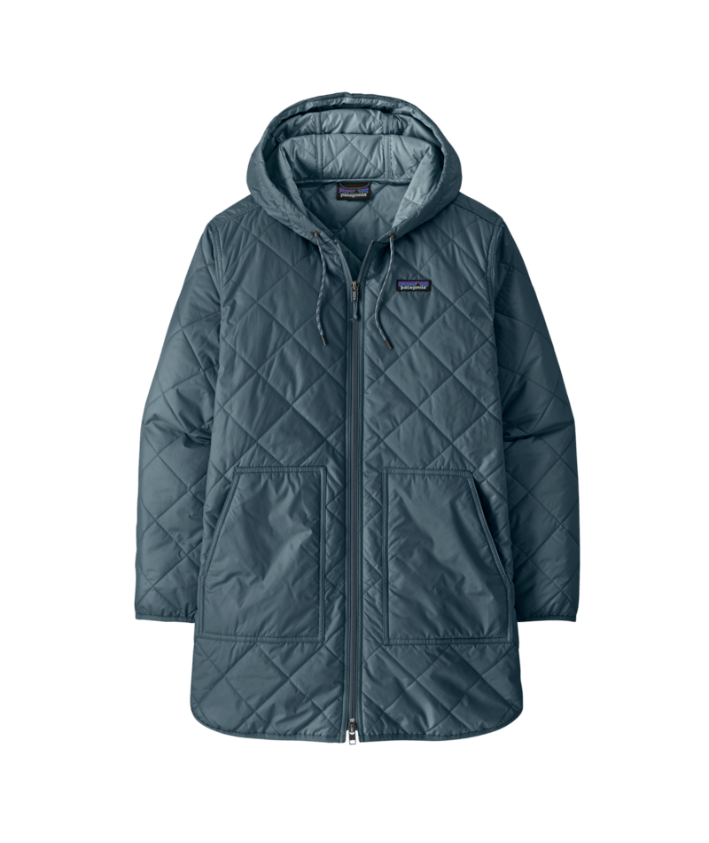 Women's Diamond Quilted Parka in Summit Blue | Patagonia Bend