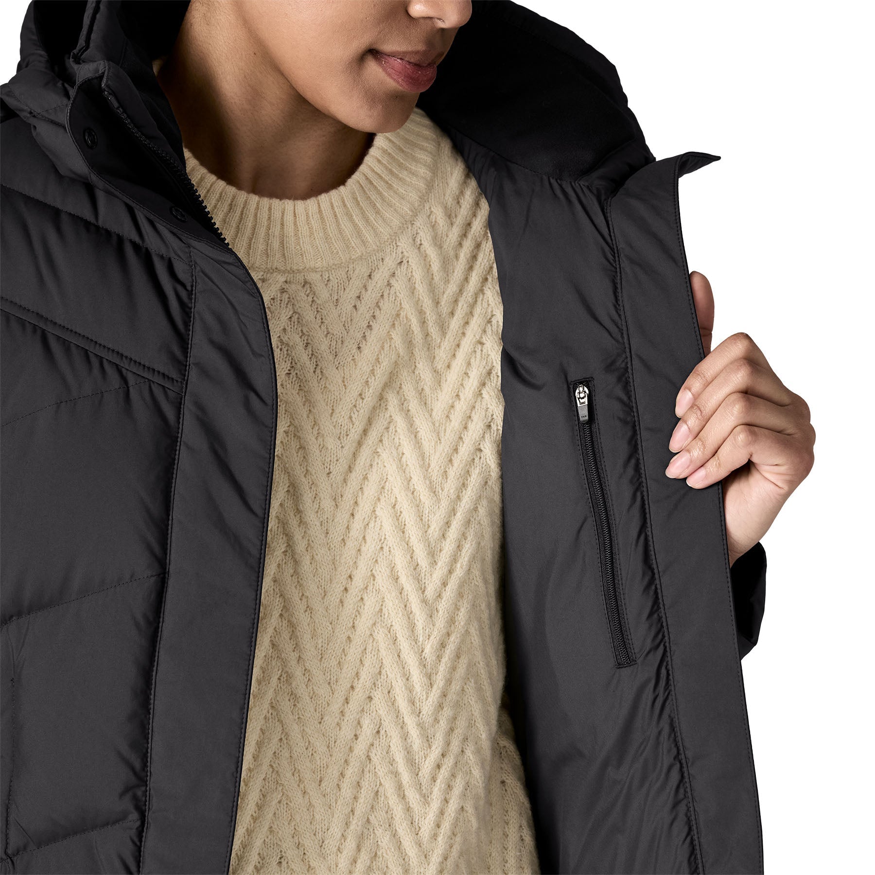 Women's Down With It Jacket in Black | Patagonia Bend