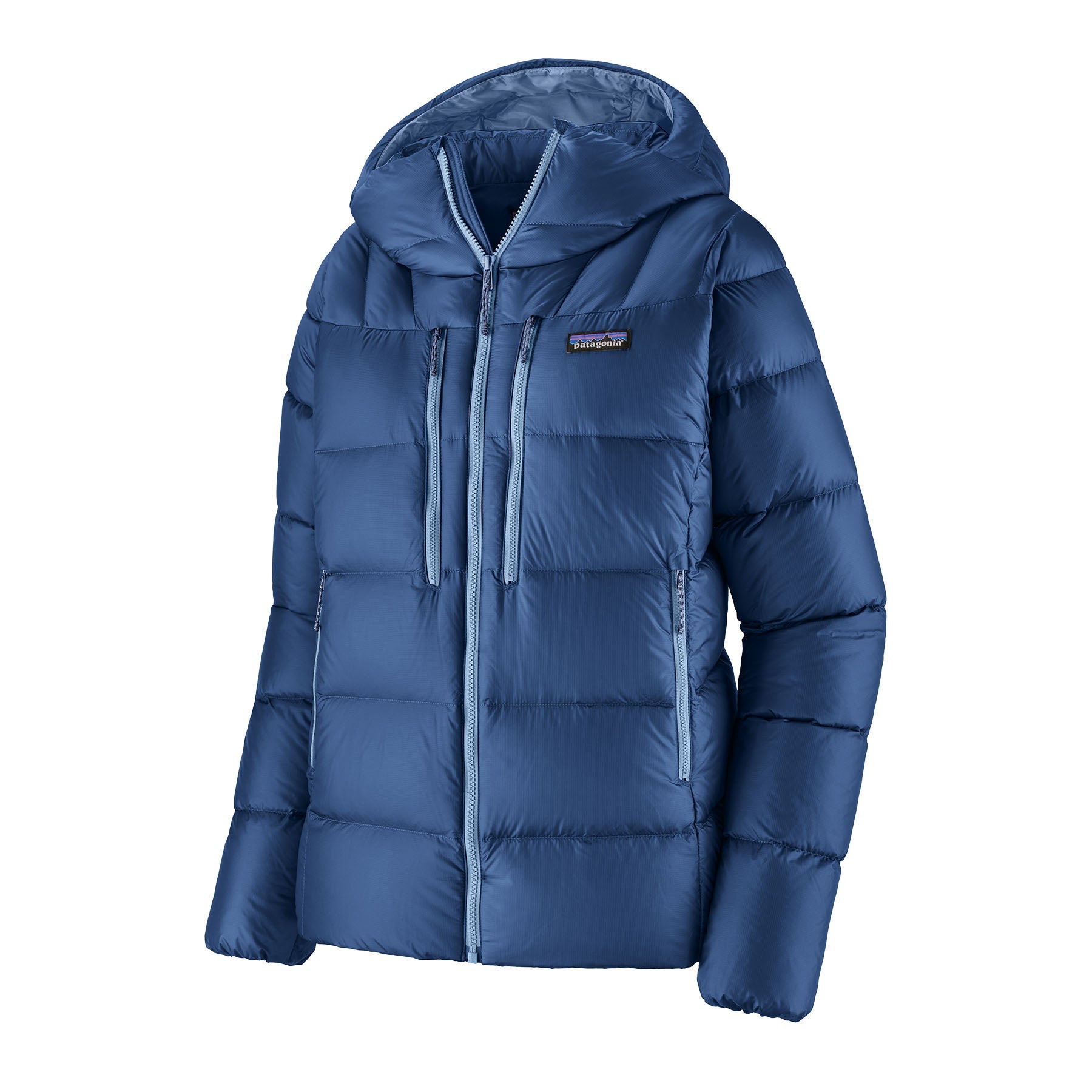 Women's Fitz Roy Down Hoody in Clement Blue | Patagonia Bend