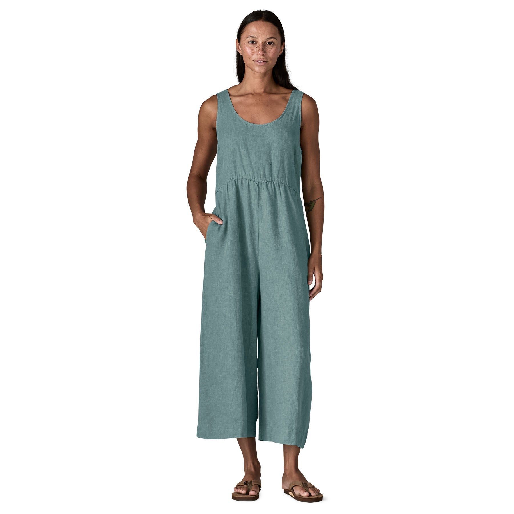 Women's Garden Island Jumpsuit in Abstract Kaleido Big: Black | Patagonia Bend