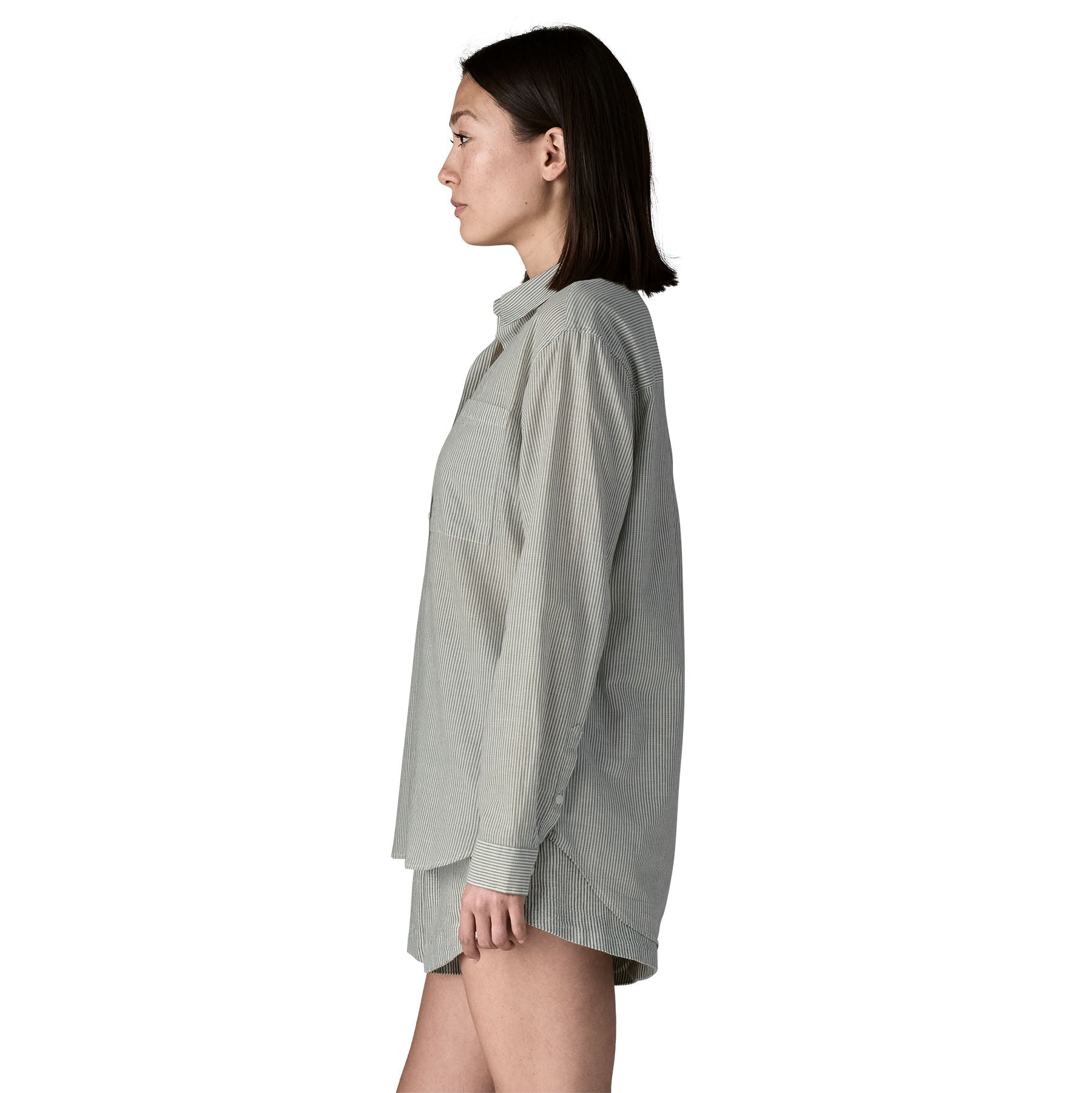 Women's Lightweight A/C Buttondown in Solstice Stripe: Smolder Blue | Patagonia Bend