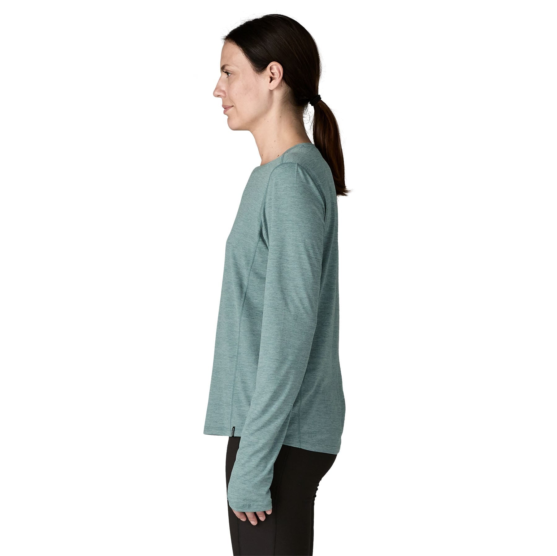 Women's Long - Sleeved Capilene® Cool Sun Shirt in Nouveau Green - Blue Sage X - Dye | Patagonia Bend