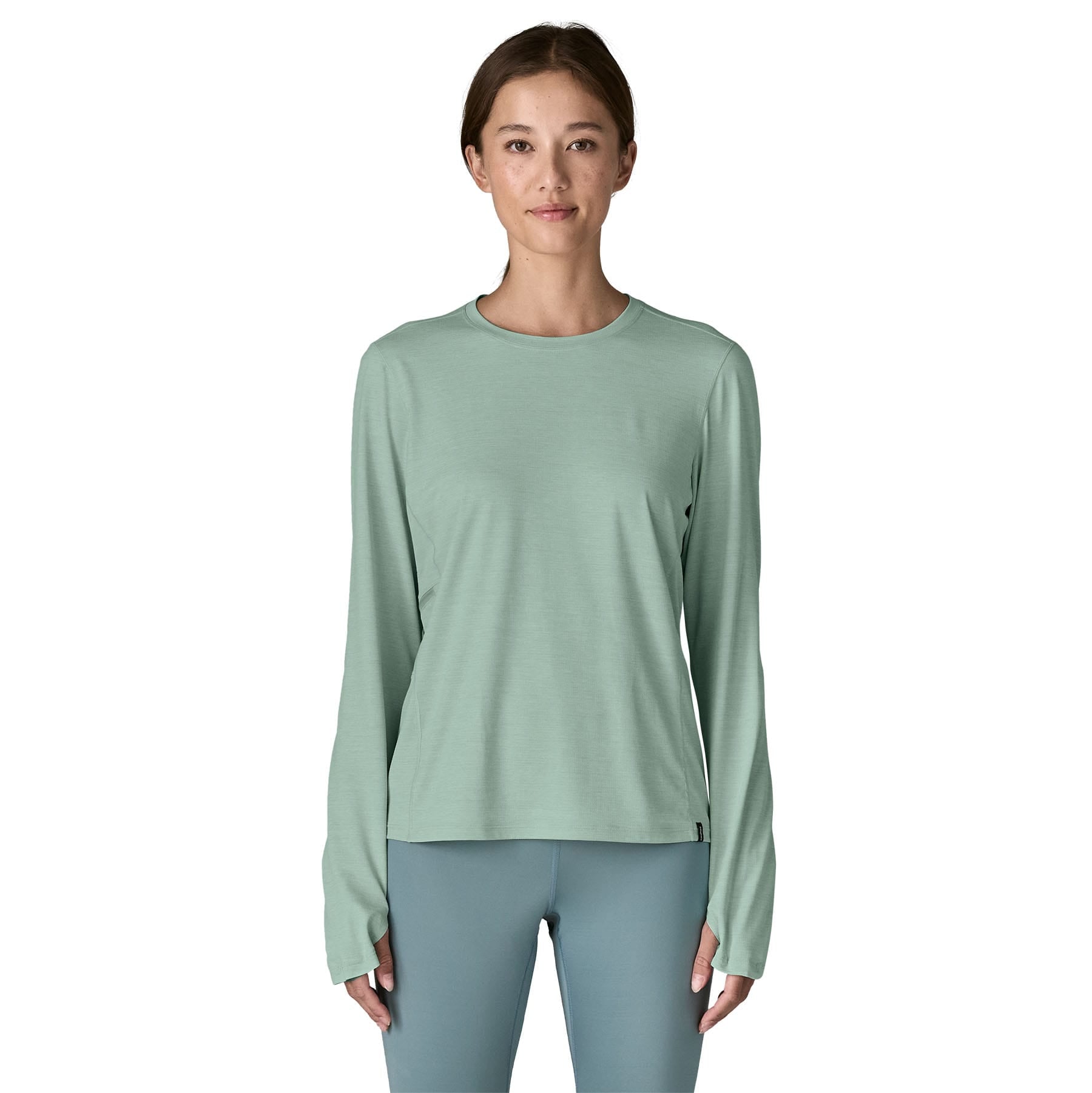Women's Long - Sleeved Capilene® Cool Sun Shirt in Thermal Blue - Thin Ice X - Dye | Patagonia Bend