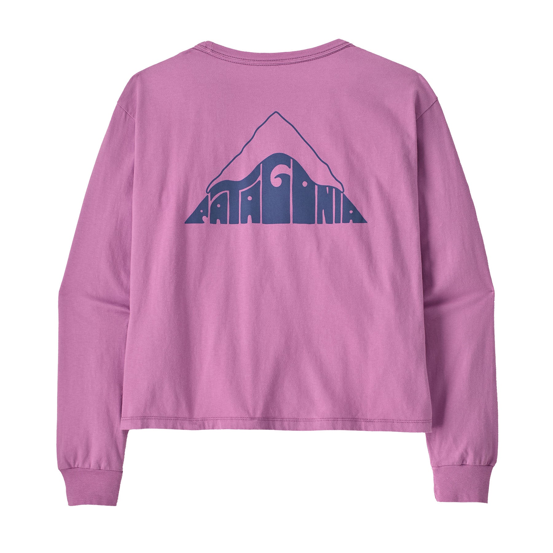 Women's Long - Sleeved Driftways Easy Cut Organic T-Shirt in Brisk Purple | Patagonia Bend