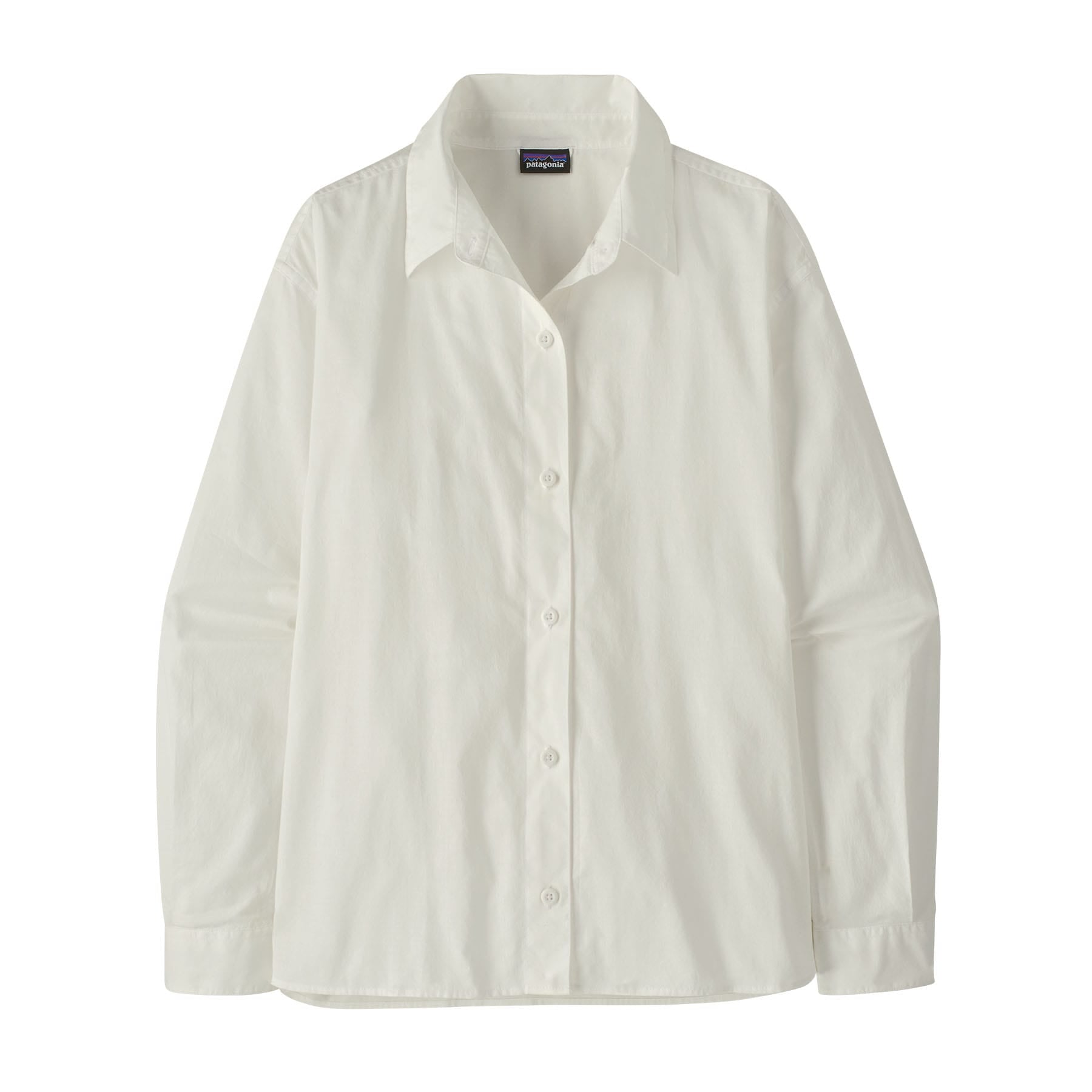 Women's Long - Sleeved Sunrise Stream Shirt in White | Patagonia Bend