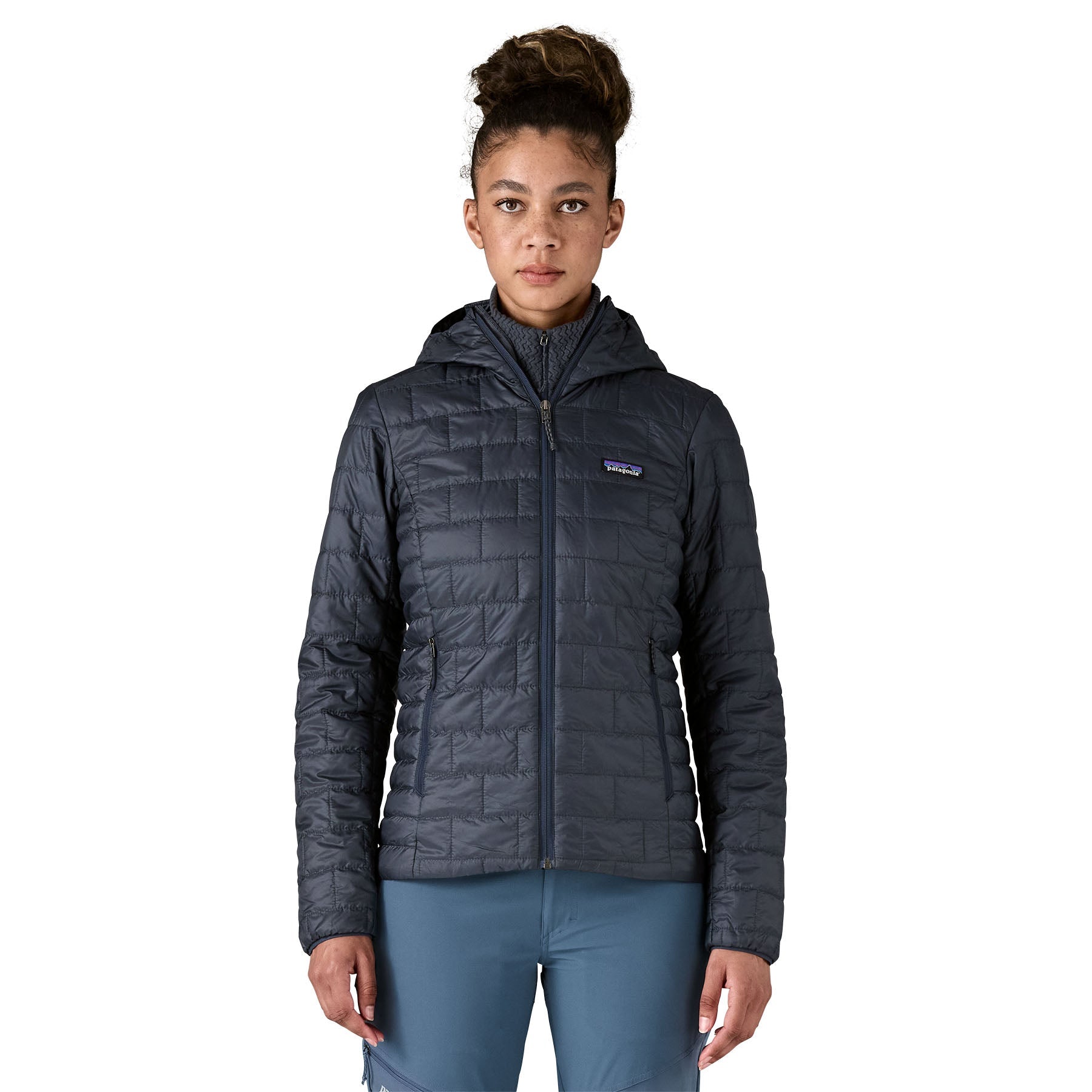 Women's Nano Puff® Hoody in Smolder Blue | Patagonia Bend