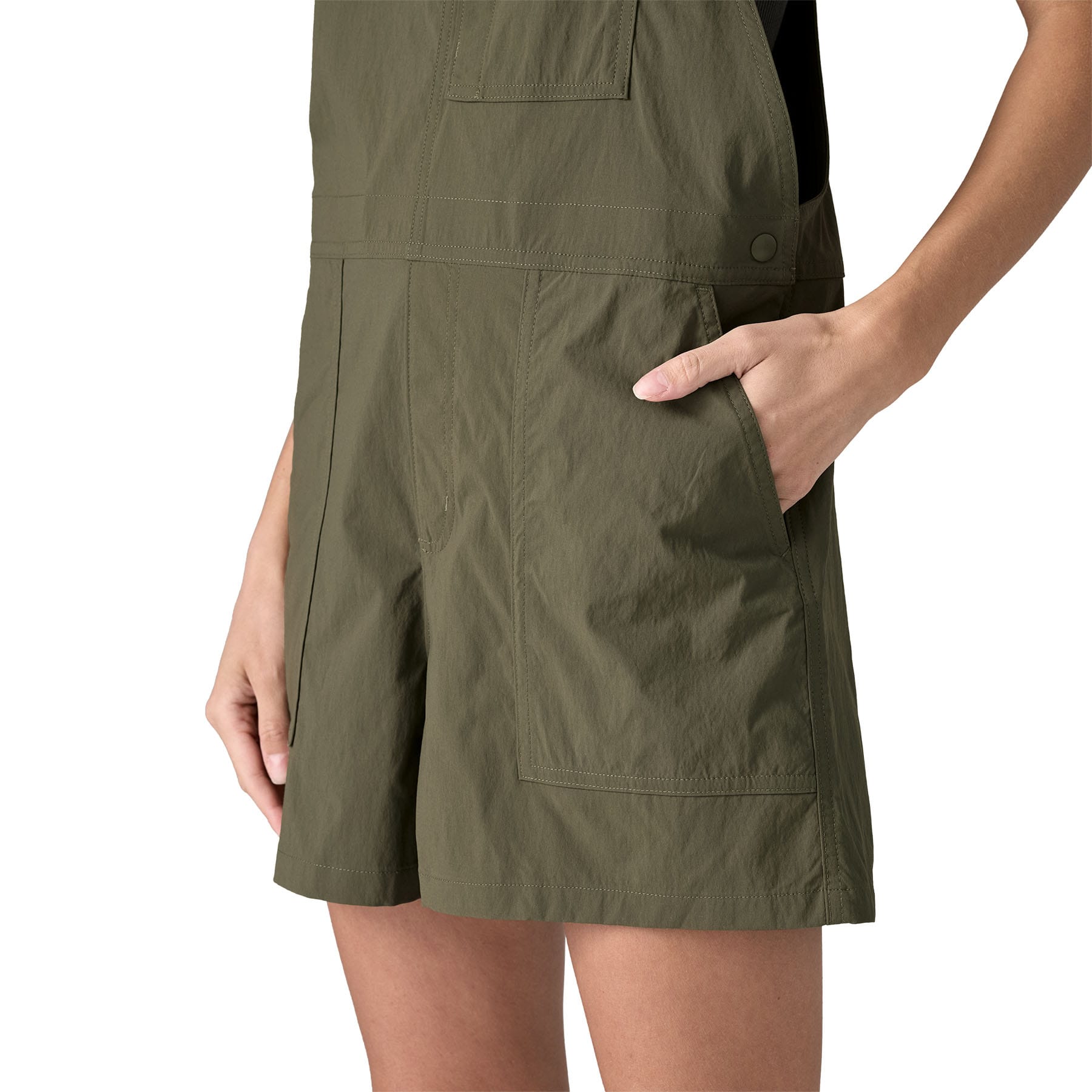 Women's Outdoor Everyday Overalls in Basin Green | Patagonia Bend