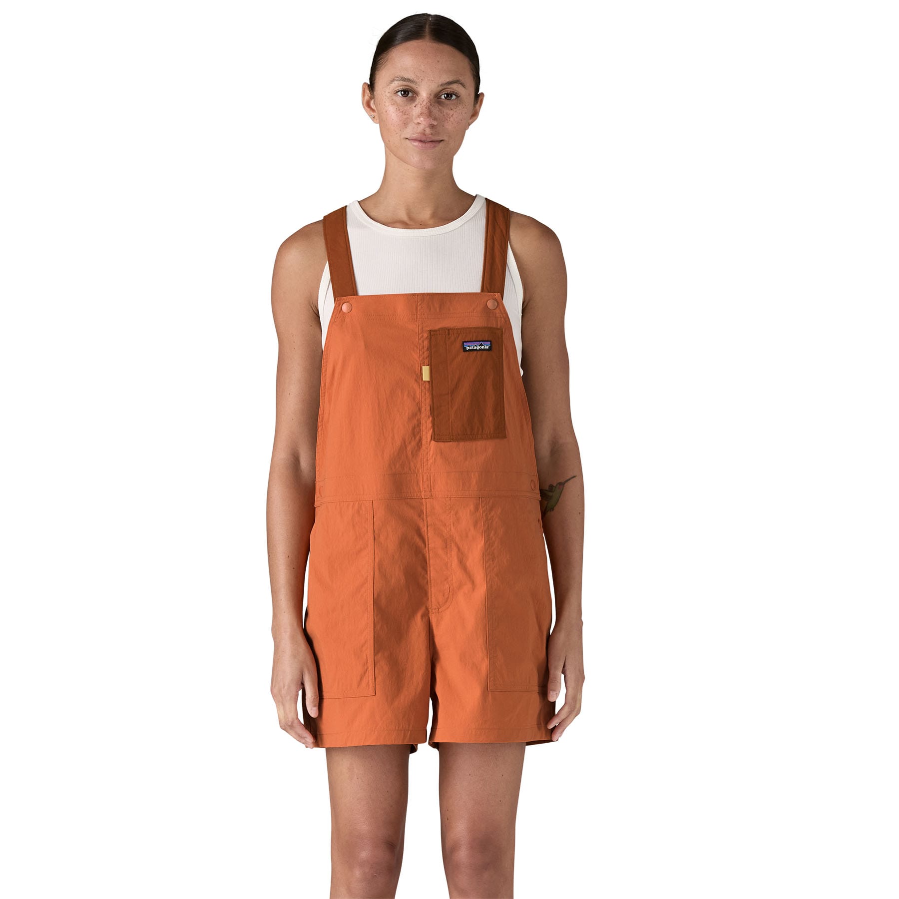 Women's Outdoor Everyday Overalls in Rock Melon | Patagonia Bend
