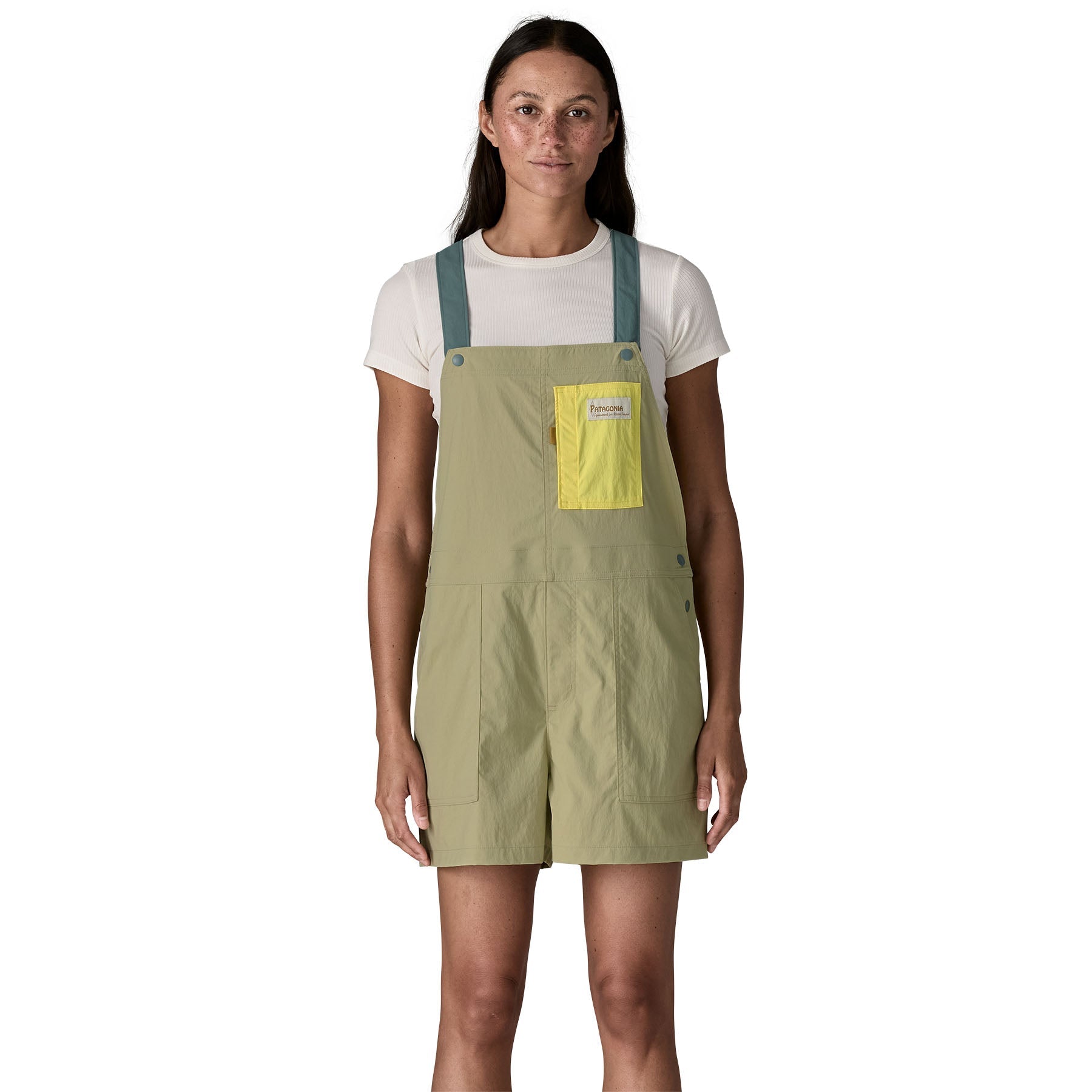 Women's Outdoor Everyday Overalls in WEATHERED STONE | Patagonia Bend