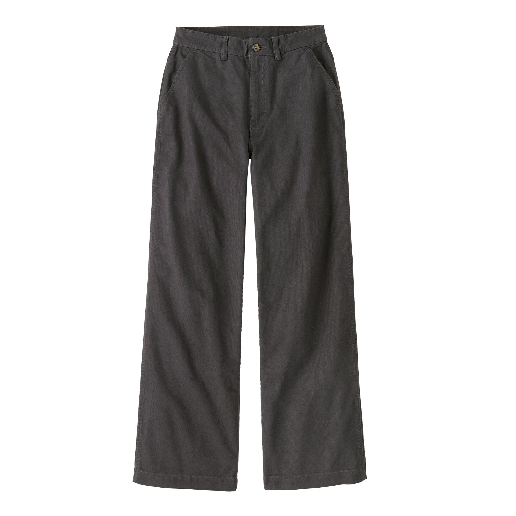 Women's Point Reyes Canvas Wide Leg Pants in Ink Black | Patagonia Bend