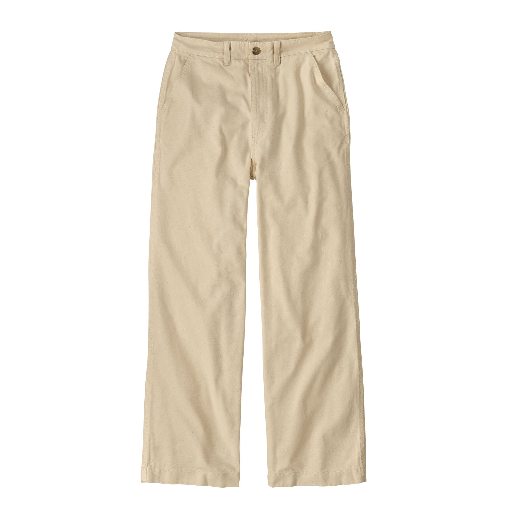 Women's Point Reyes Canvas Wide Leg Pants in Undyed Natural | Patagonia Bend