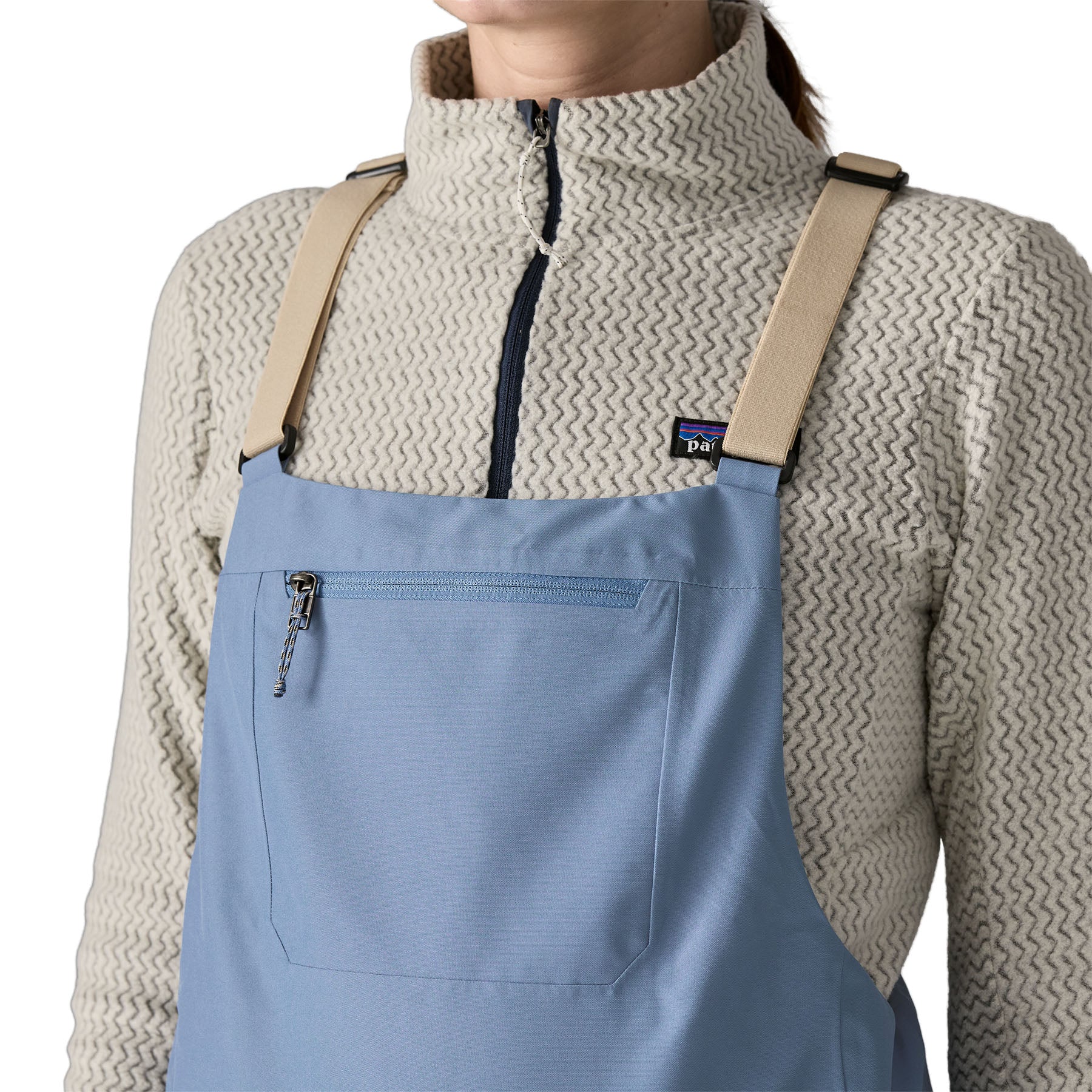 Women's Powder Town Bibs - Regular in Barnacle Blue | Patagonia Bend
