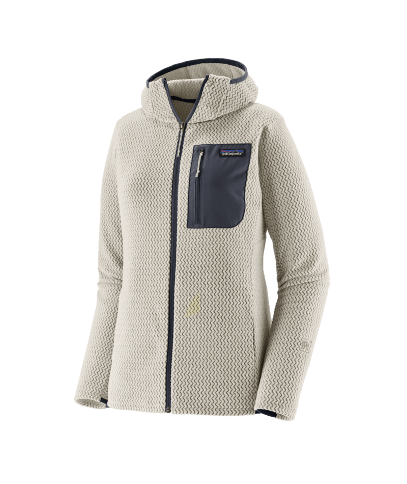 Women's R1® Air Full-Zip Hoody in Birch White | Patagonia Bend