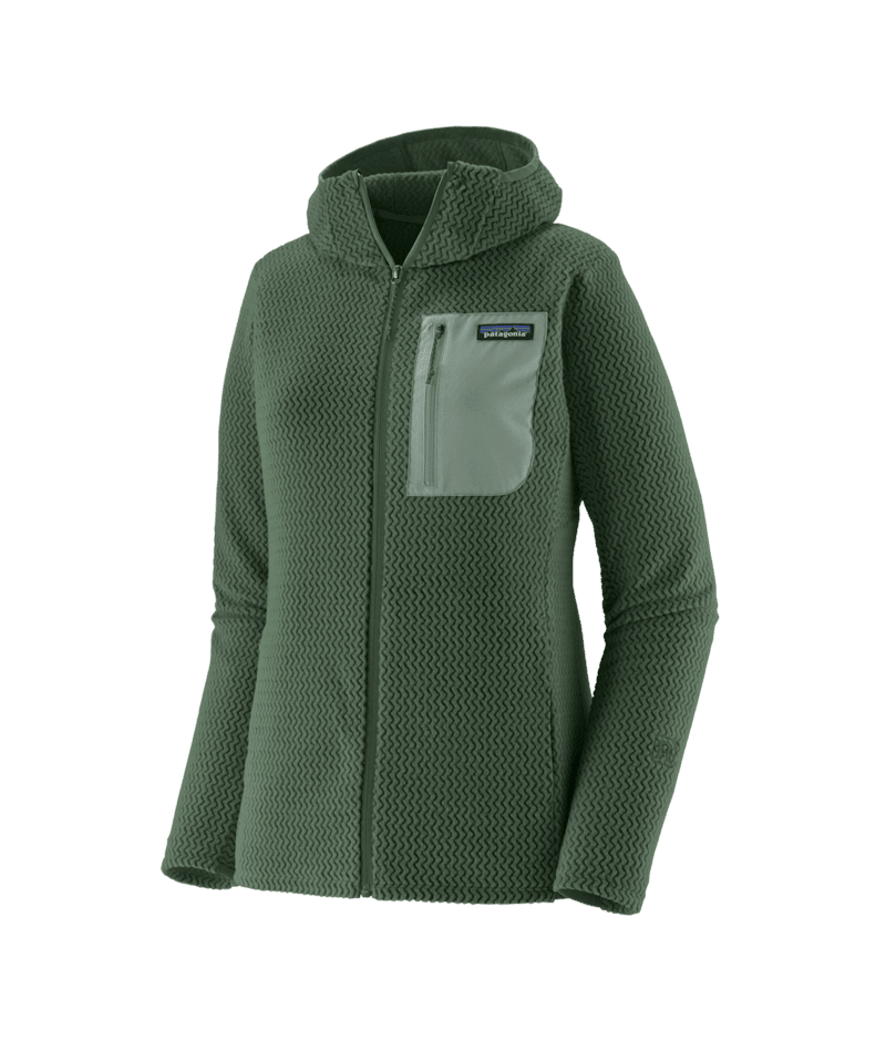 Women's R1® Air Full-Zip Hoody in Canopy Green | Patagonia Bend