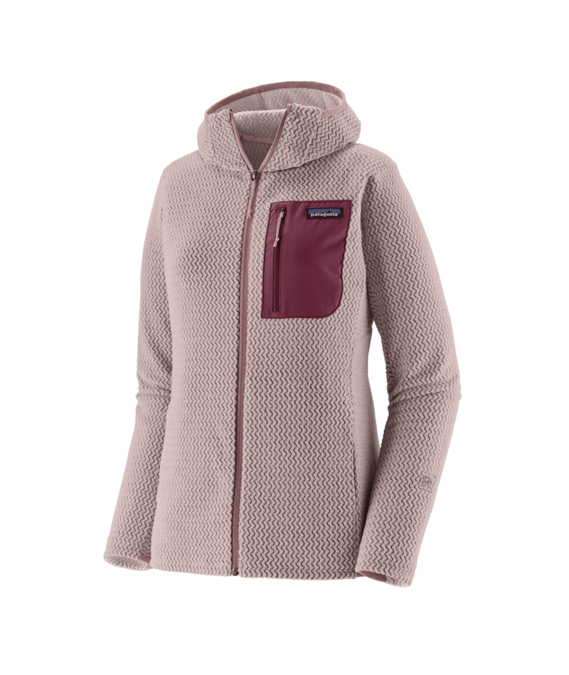 Women's R1® Air Full-Zip Hoody in Stingray Mauve | Patagonia Bend