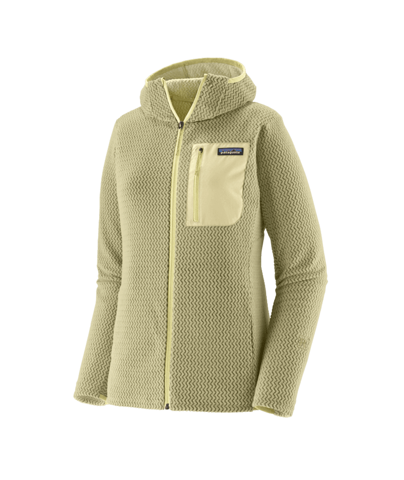Women's R1® Air Full-Zip Hoody in Vellum Green | Patagonia Bend