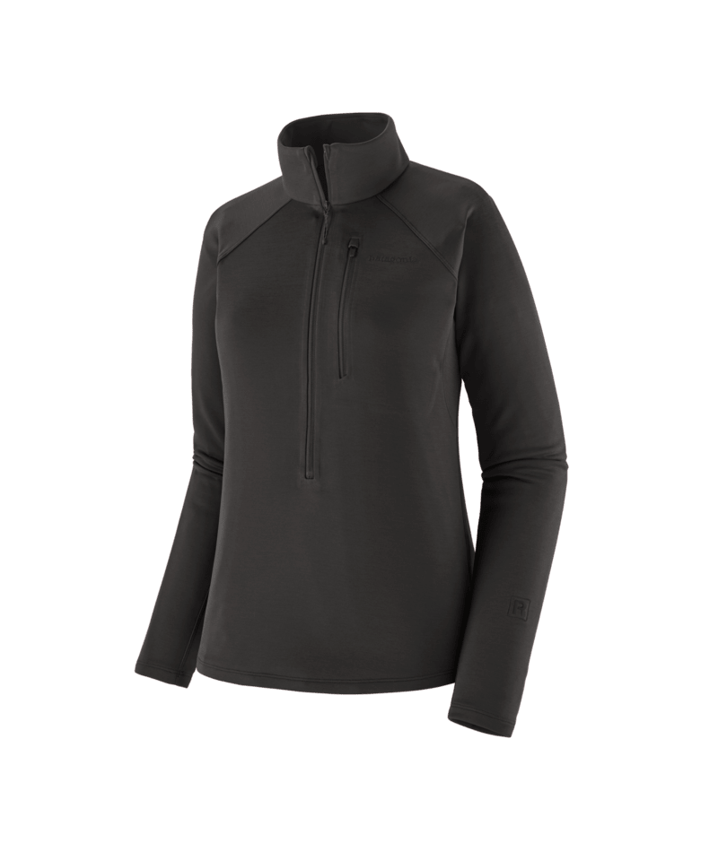 Women's R1 Ultralight 1/2 Zip in Black | Photo 1 | Patagonia Bend