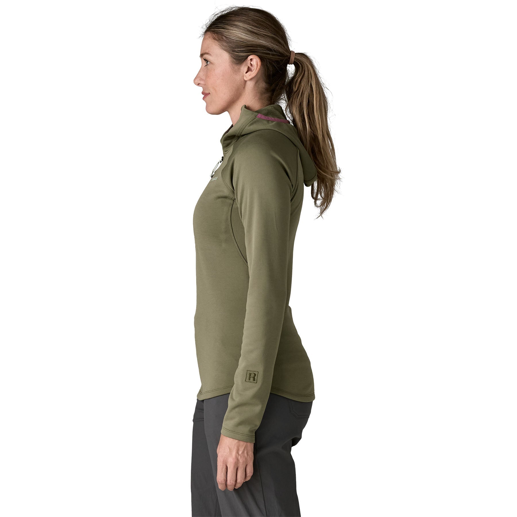 Women's R1® Ultralight Hoody in Basin Green | Patagonia Bend