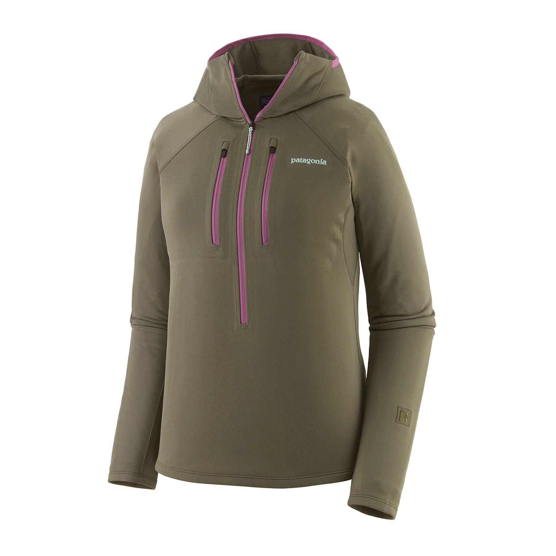 Women's R1® Ultralight Hoody in Basin Green | Patagonia Bend