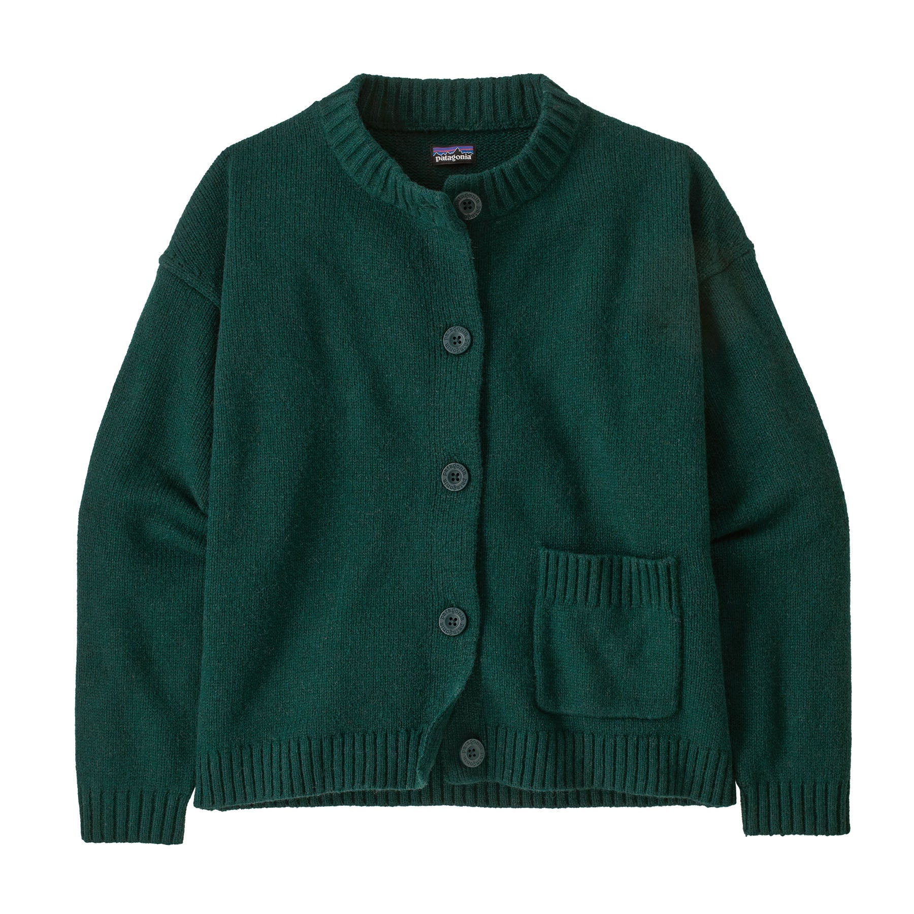 Women's Recycled Wool - Blend Sweater Jacket in Cascade Green | Patagonia Bend