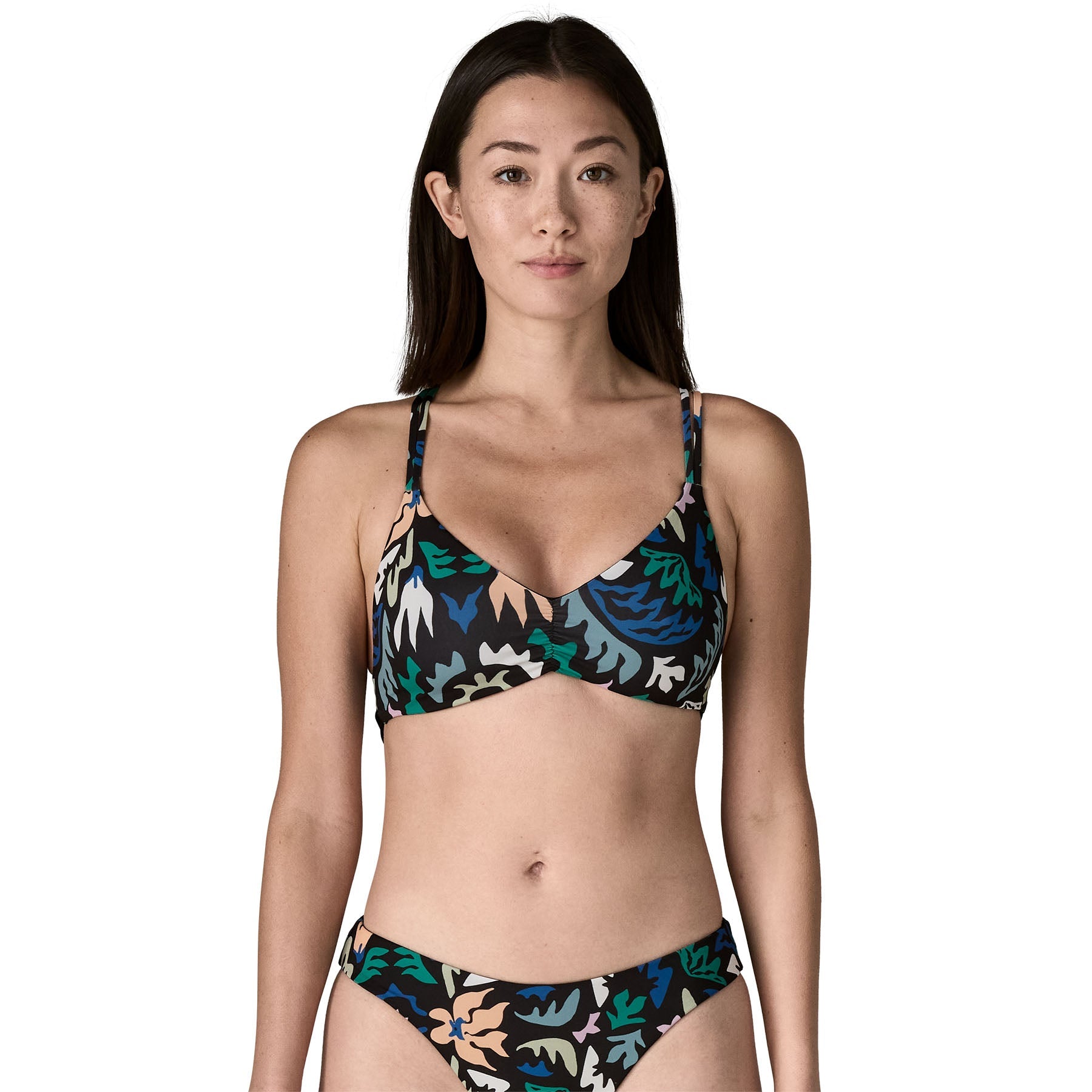 Women's Reversible Seaglass Bay Top in Kaleido: Black | Patagonia Bend