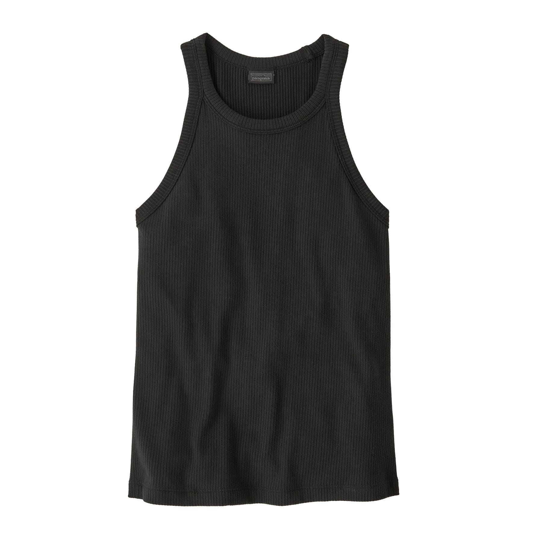 Women's Rib Knit Tank in Black | Patagonia Bend